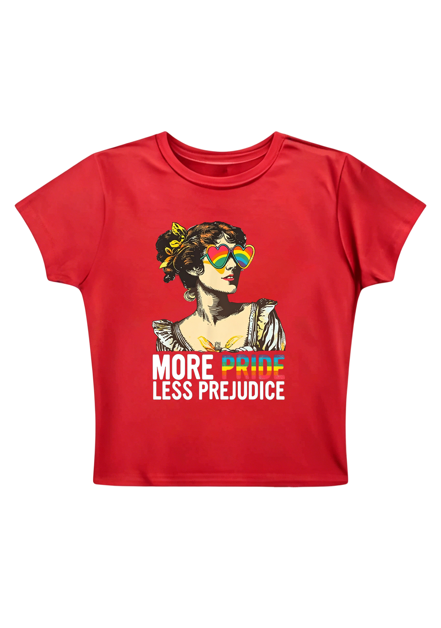 More Pride Less Prejudice Y2K Baby Tee