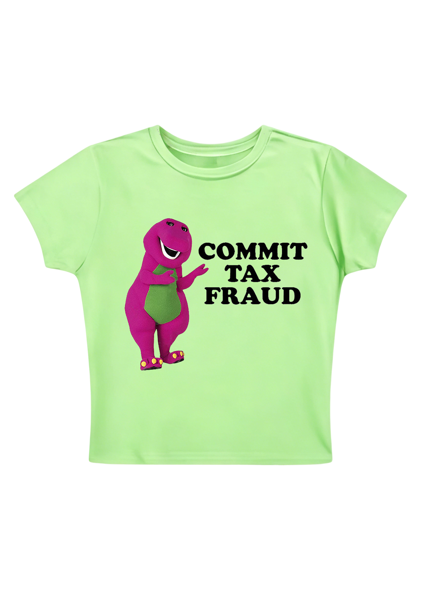 Commit Tax Fraud Y2K Baby Tee