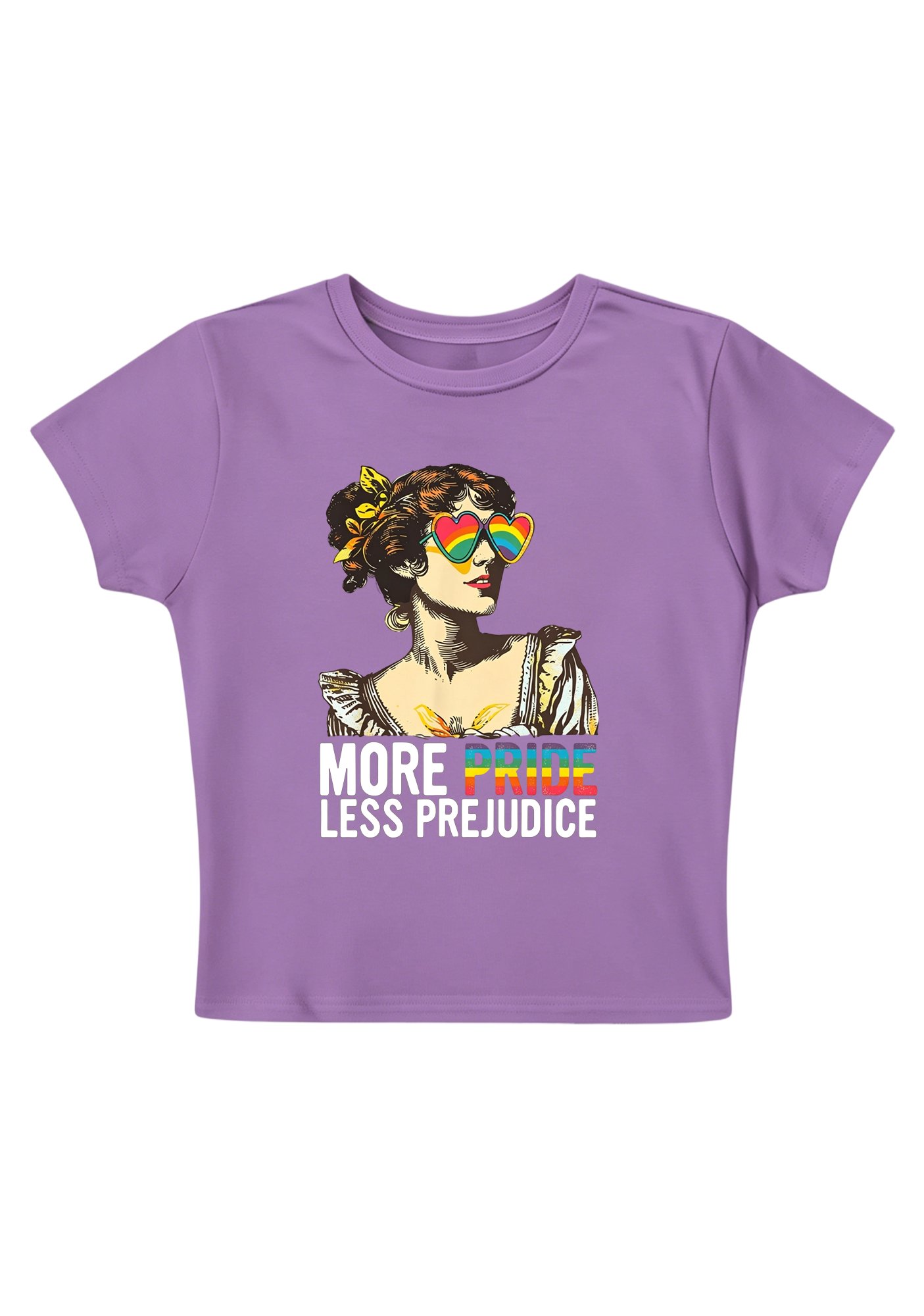 More Pride Less Prejudice Y2K Baby Tee