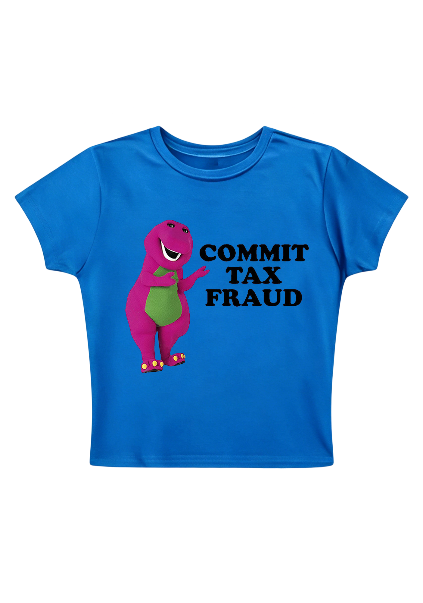 Commit Tax Fraud Y2K Baby Tee