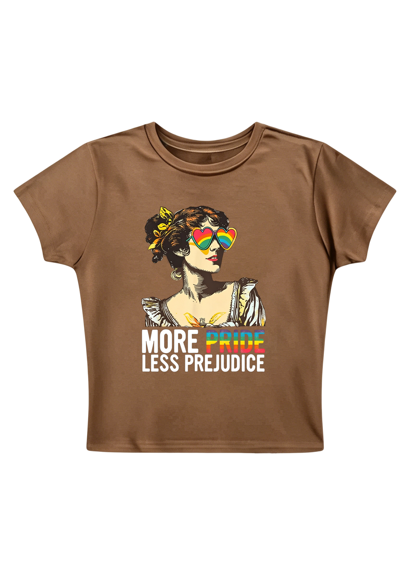 More Pride Less Prejudice Y2K Baby Tee