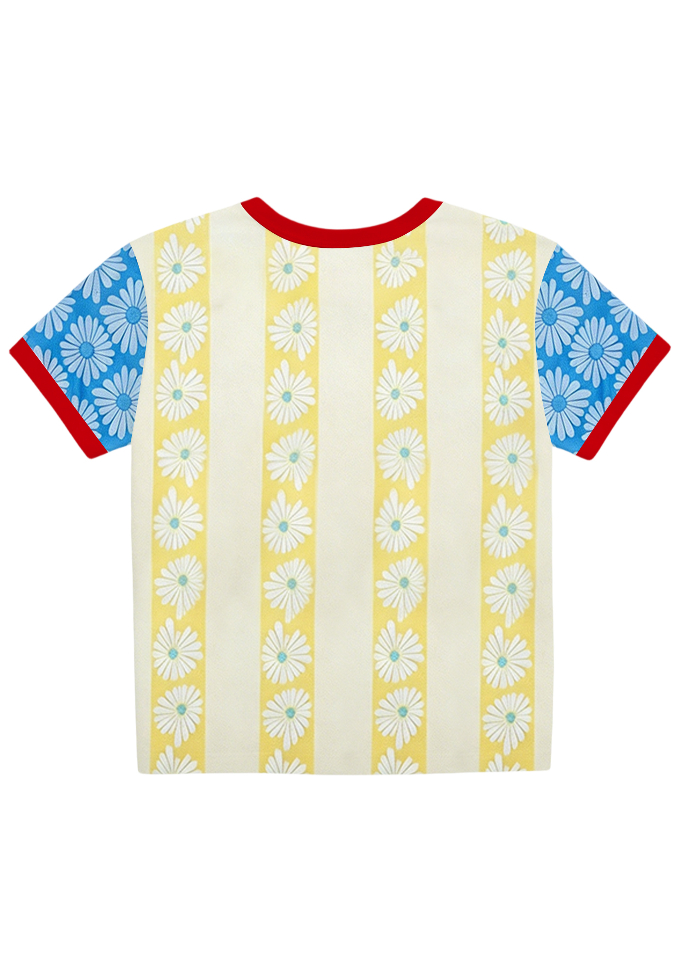 Colombia Floral Stripe Soccer Y2K Baby Tee