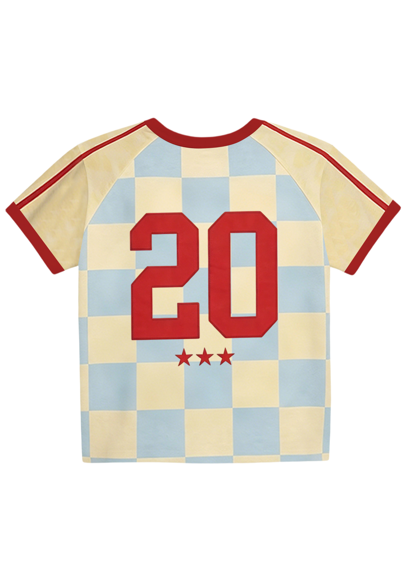 Pastel Checkerboard Colombia Y2K Baby Tee