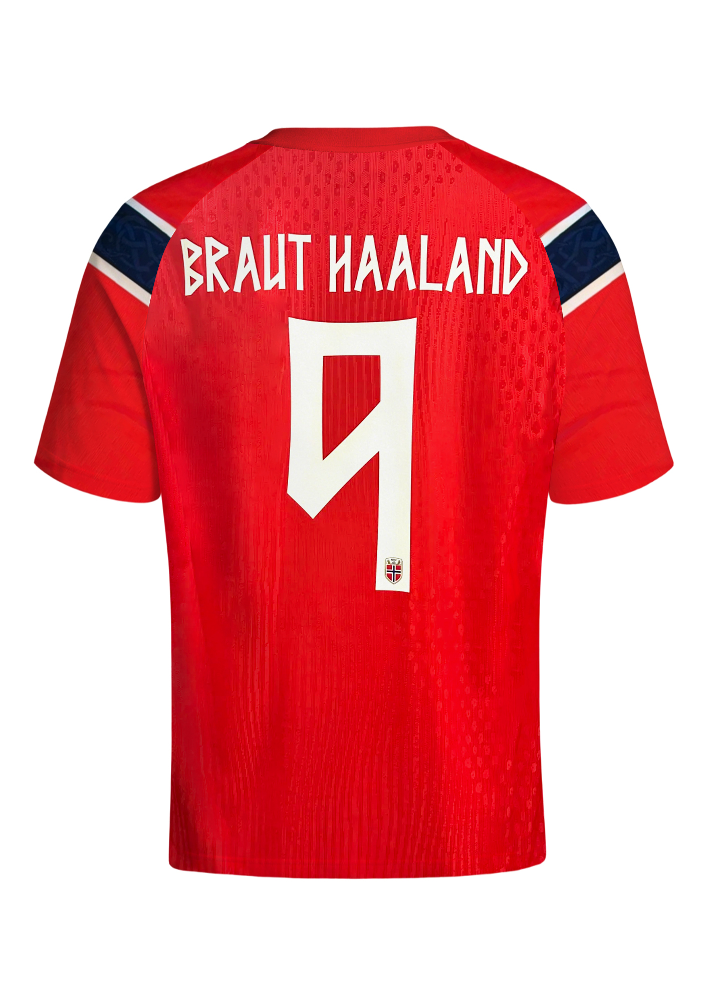Men's Norway National Flag Cross #9 Jersey Shirts