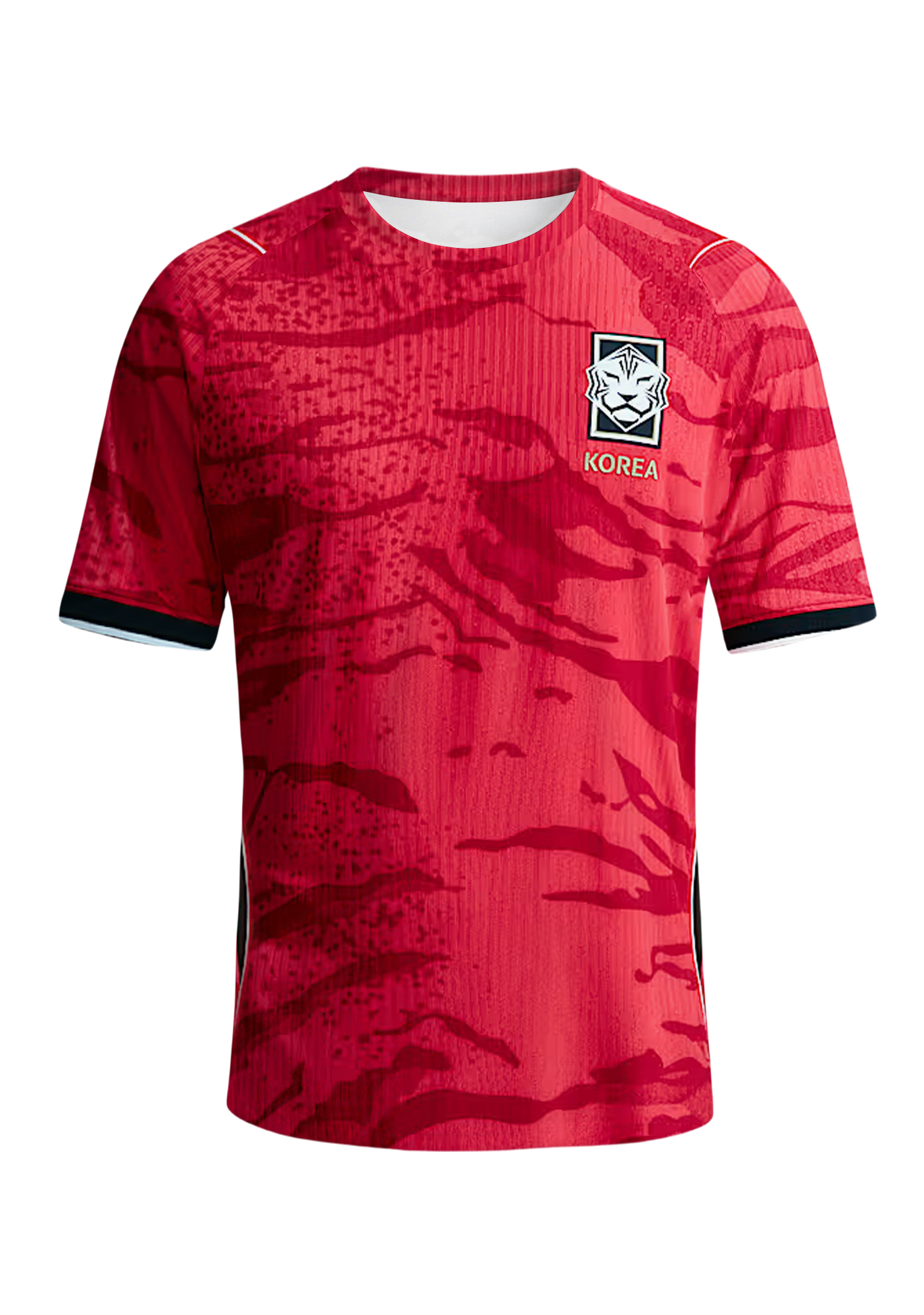South Korea National Team Red Tiger Camo Jersey Shirts