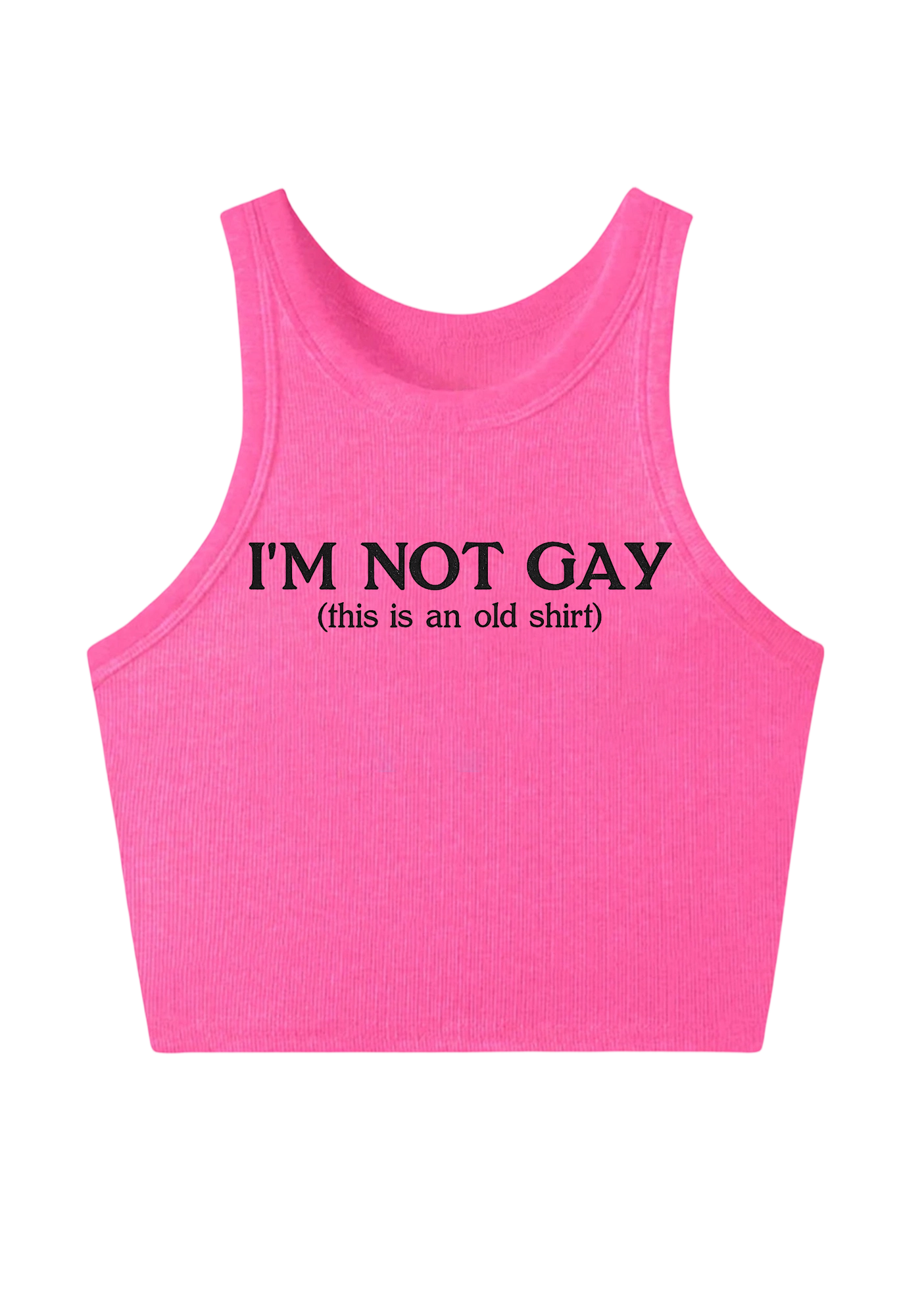 I'm Not Gay Y2K Crop Tank Top
