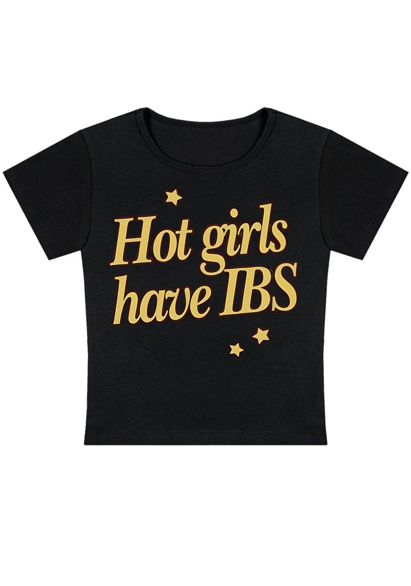 Hot Girls Have IBS Y2K Baby Tee