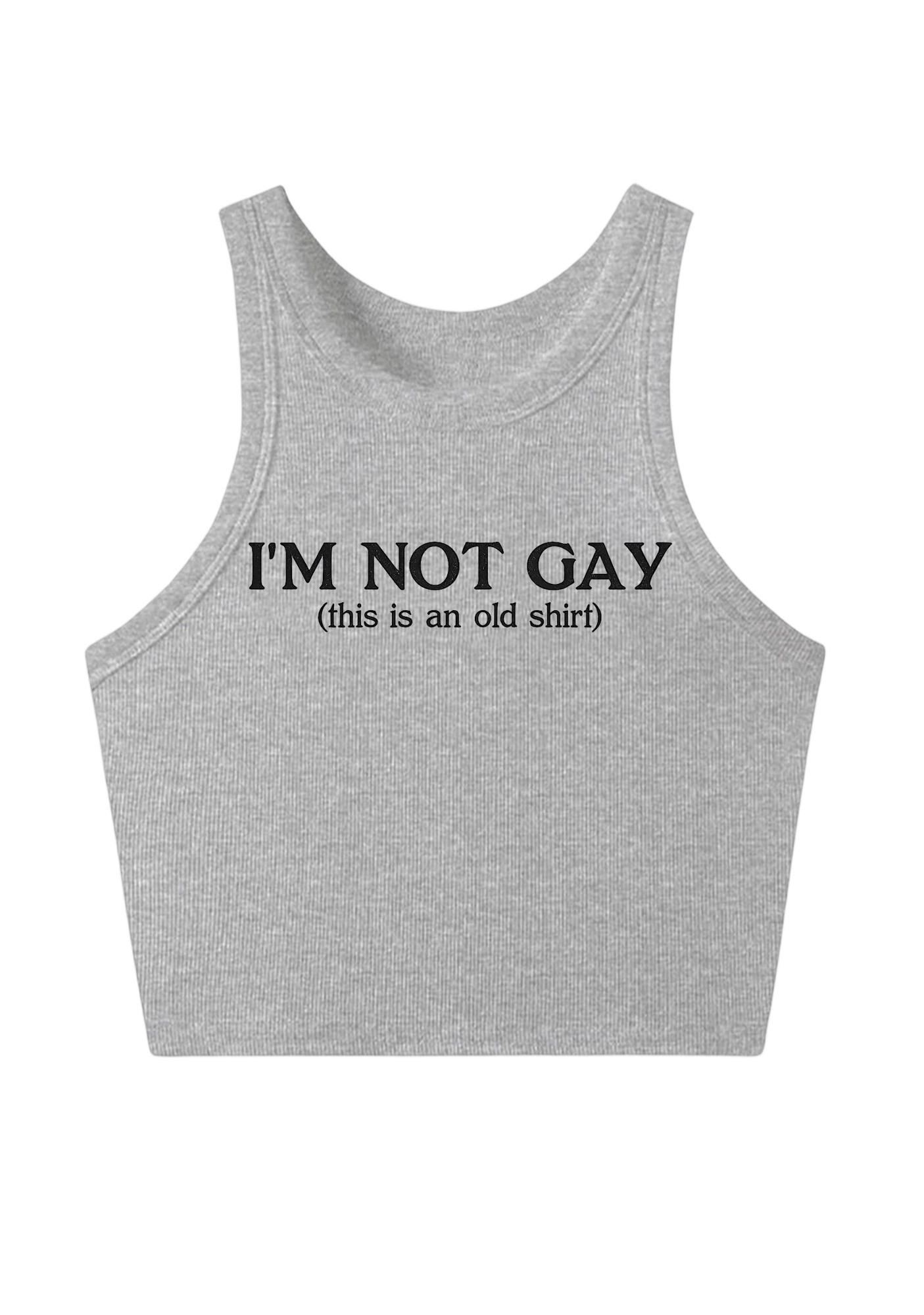 I'm Not Gay Y2K Crop Tank Top