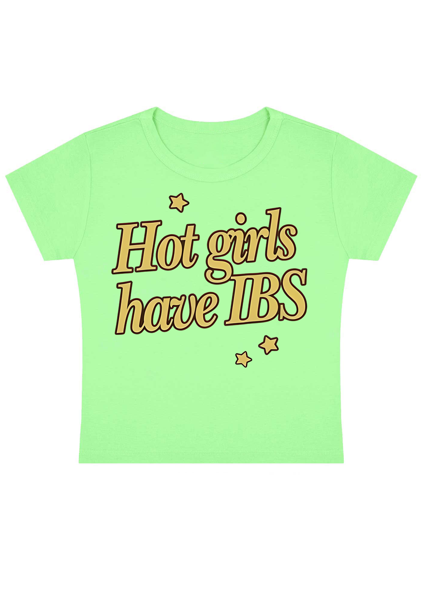 Hot Girls Have IBS Y2K Baby Tee
