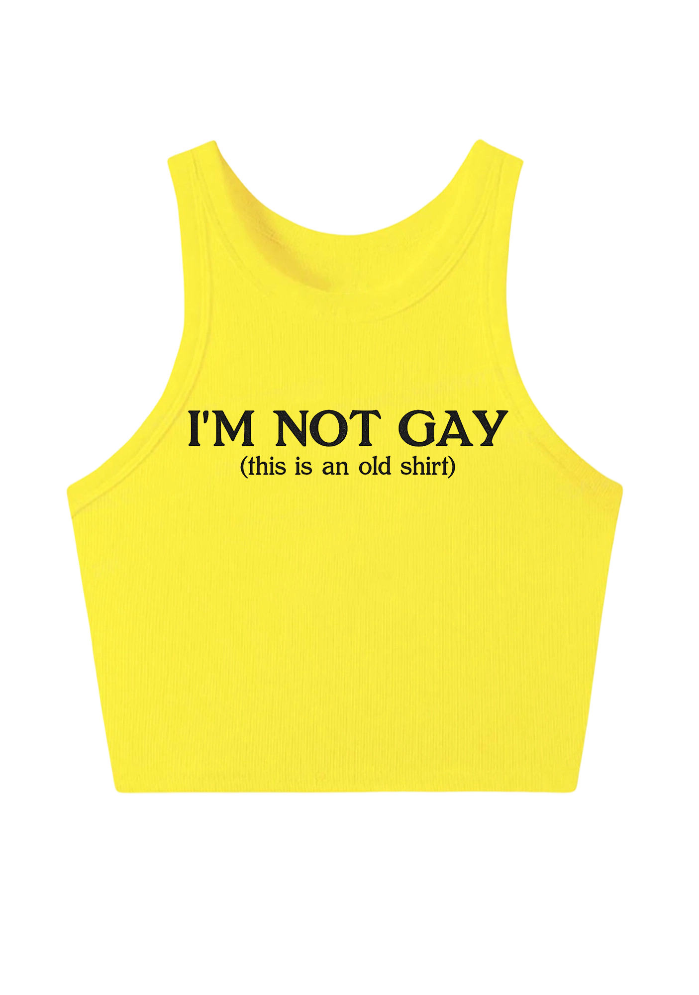 I'm Not Gay Y2K Crop Tank Top