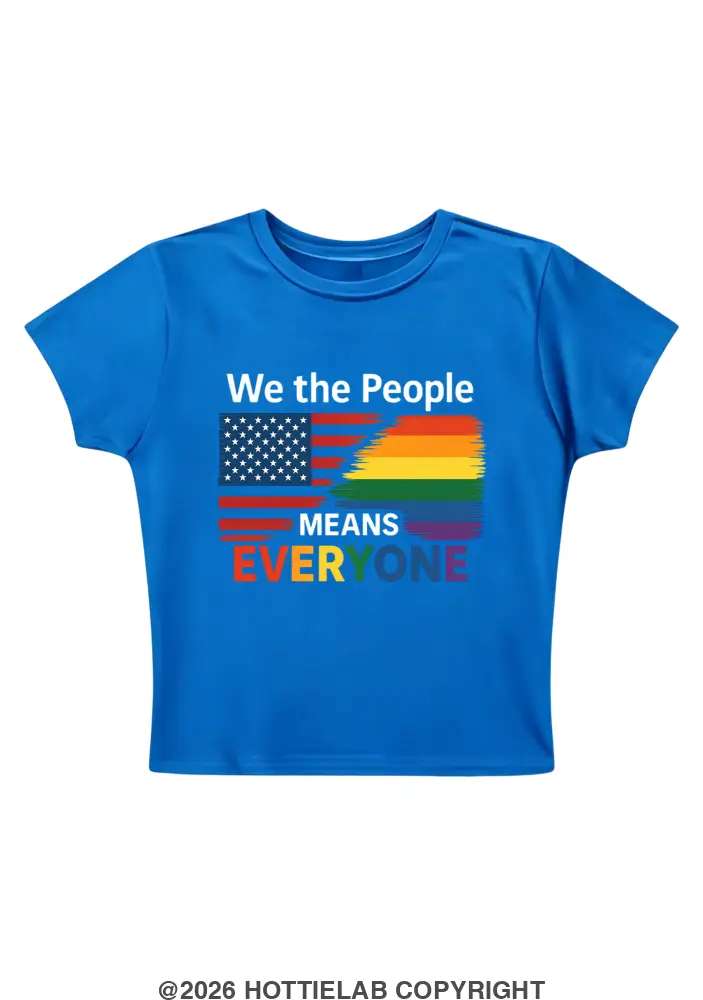 We The People Y2K Baby Tee
