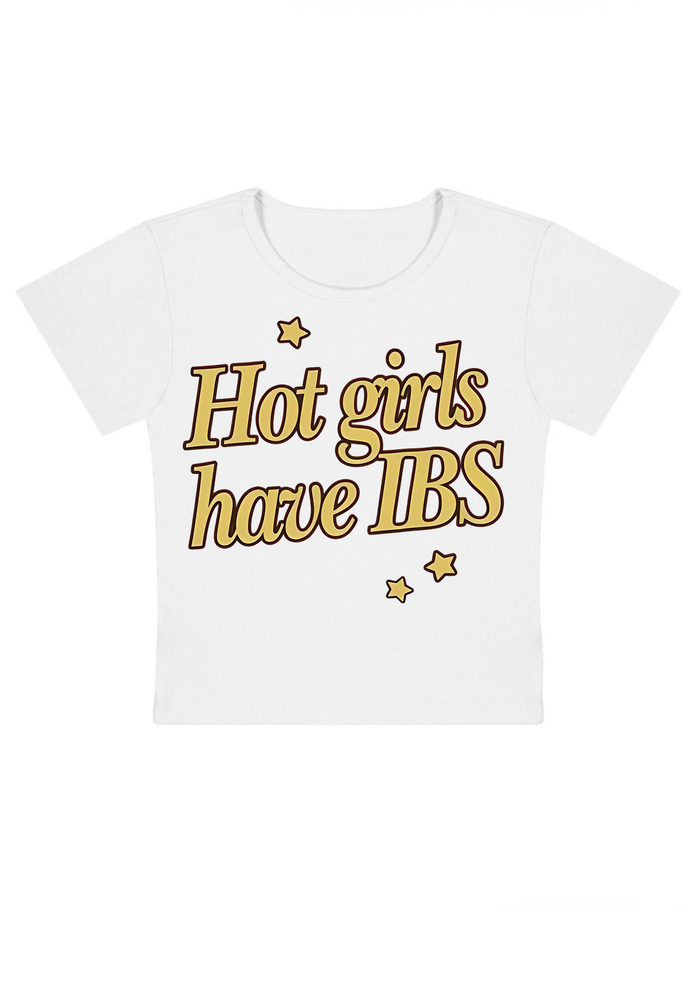 Hot Girls Have IBS Y2K Baby Tee