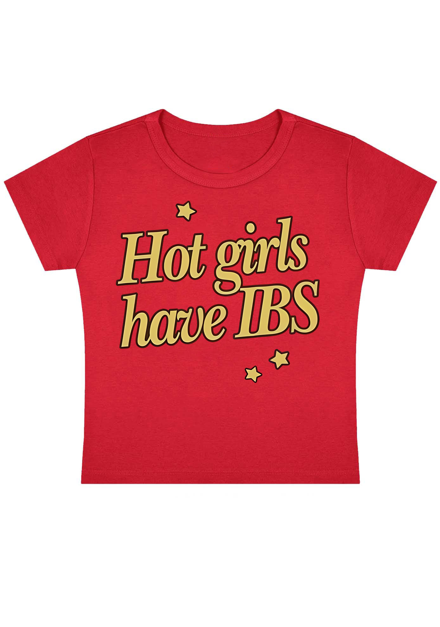 Hot Girls Have IBS Y2K Baby Tee