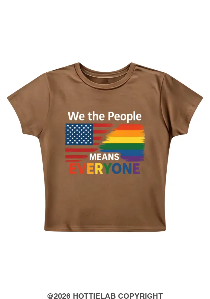 We The People Y2K Baby Tee