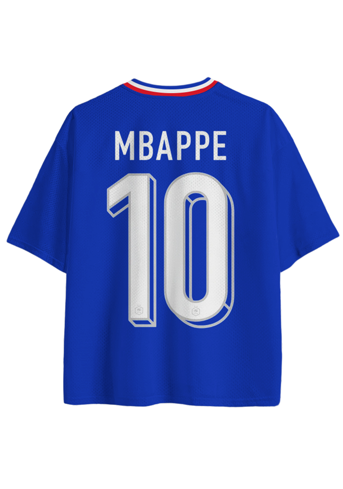 Blue France #10 Football Mesh Jersey Shirts
