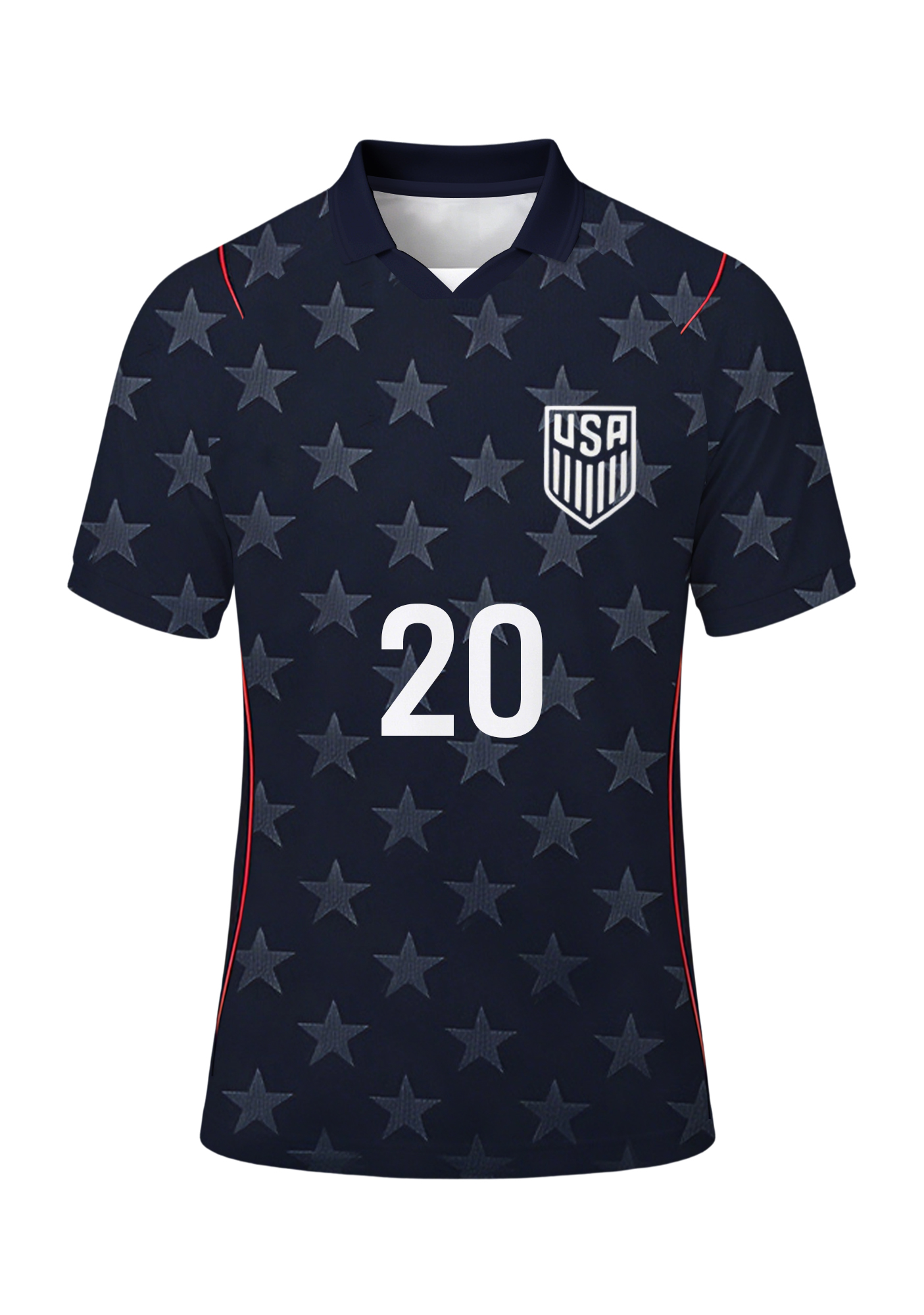 Men's US National Team Navy Star Jersey Shirts