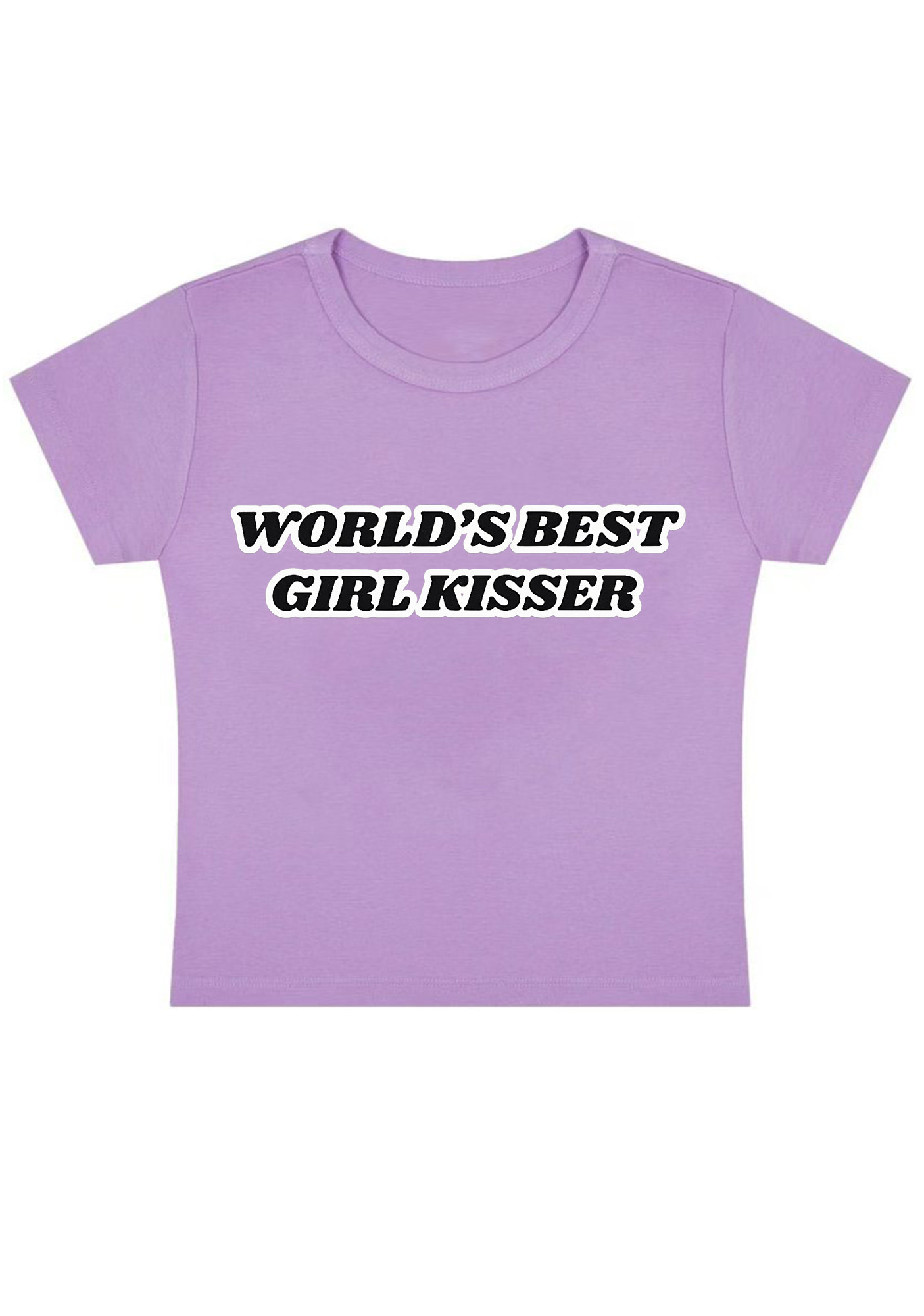 World's Best Girl Kisser Y2K Baby Tee