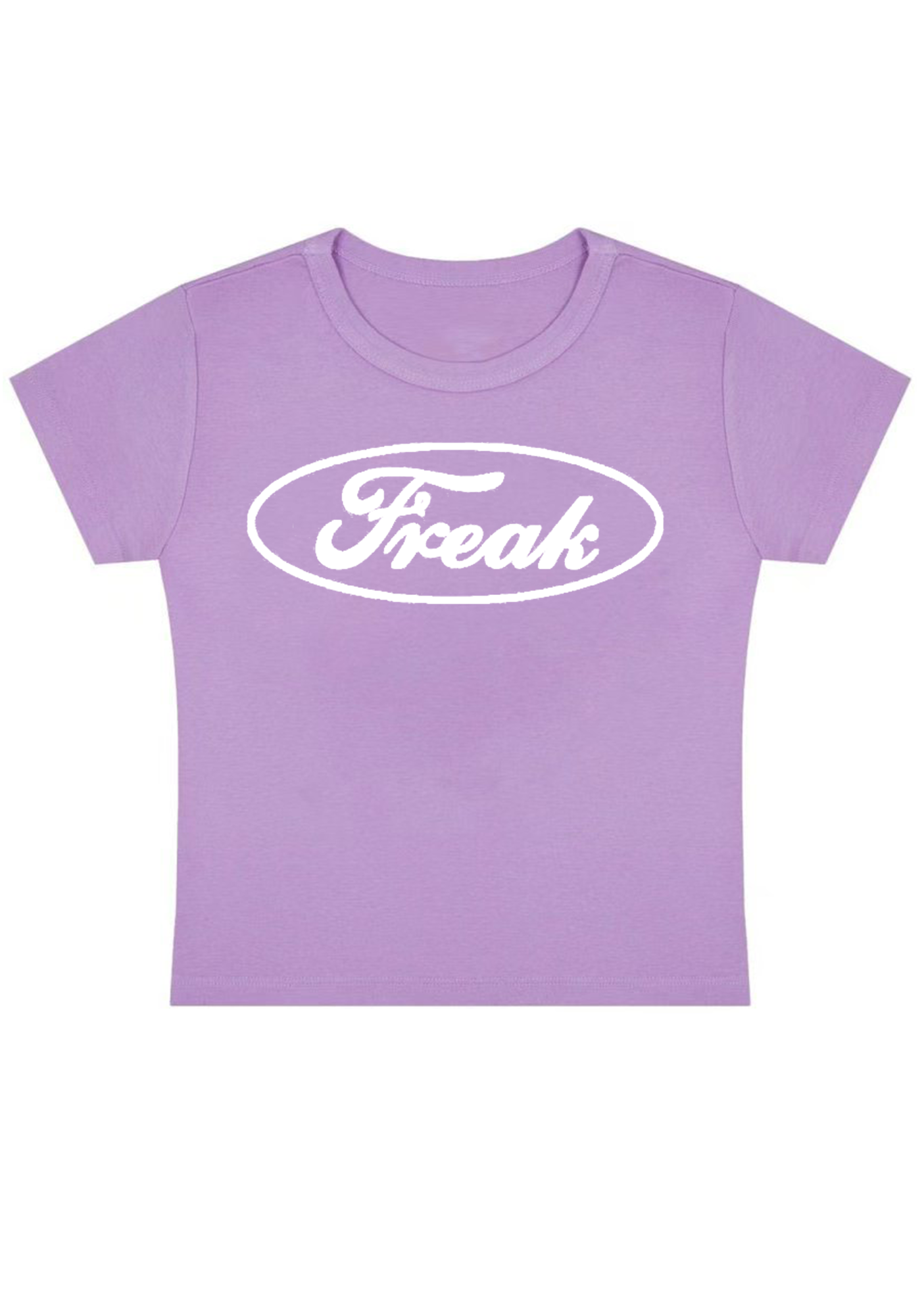 Oval Freak Y2K Baby Tee