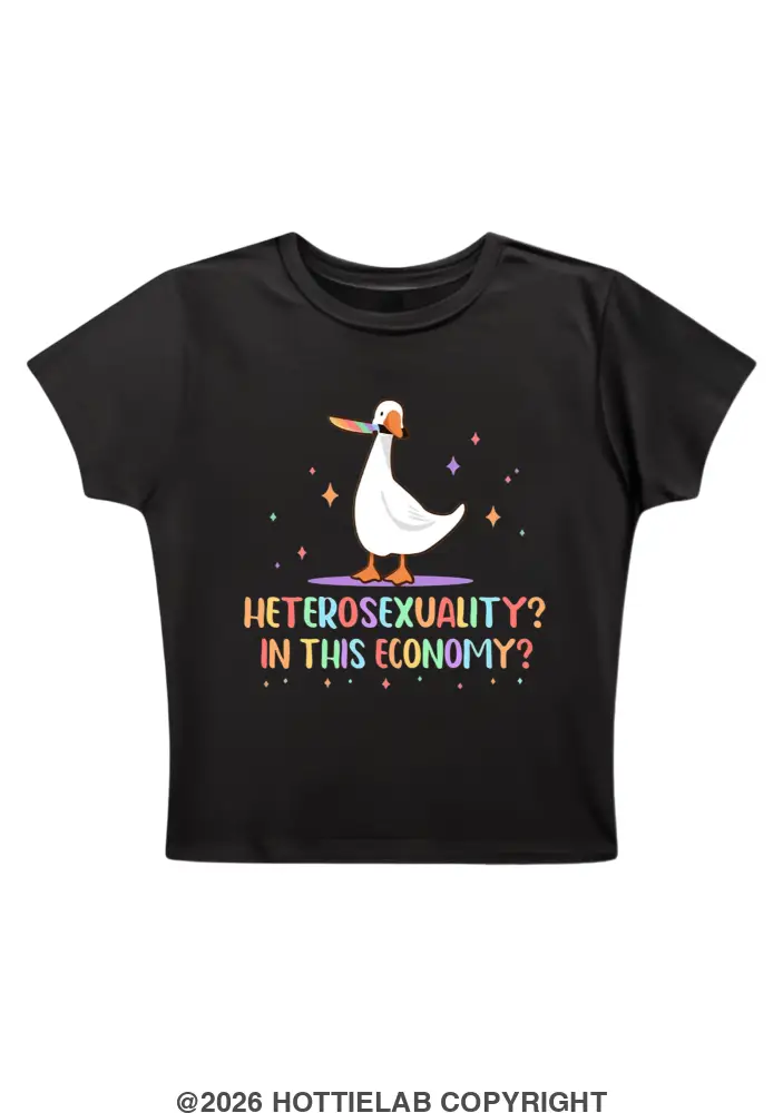 Heterosexuality In This Economy Y2K Baby Tee