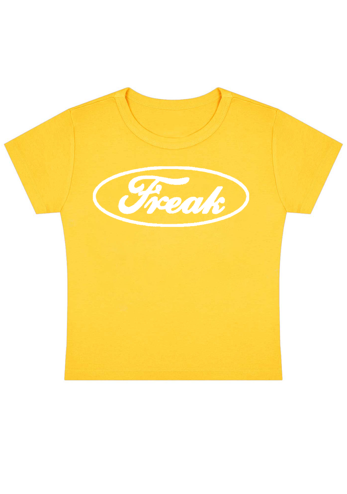 Oval Freak Y2K Baby Tee