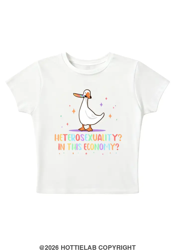 Heterosexuality In This Economy Y2K Baby Tee