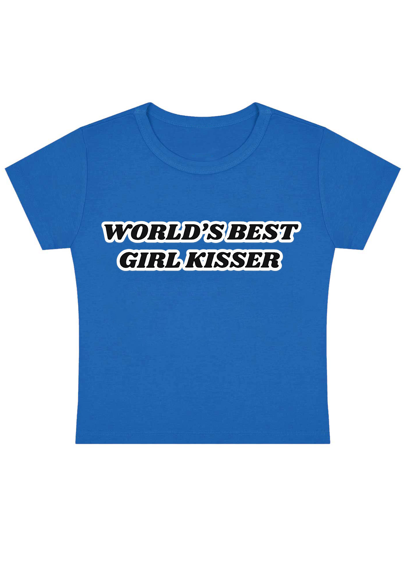 World's Best Girl Kisser Y2K Baby Tee