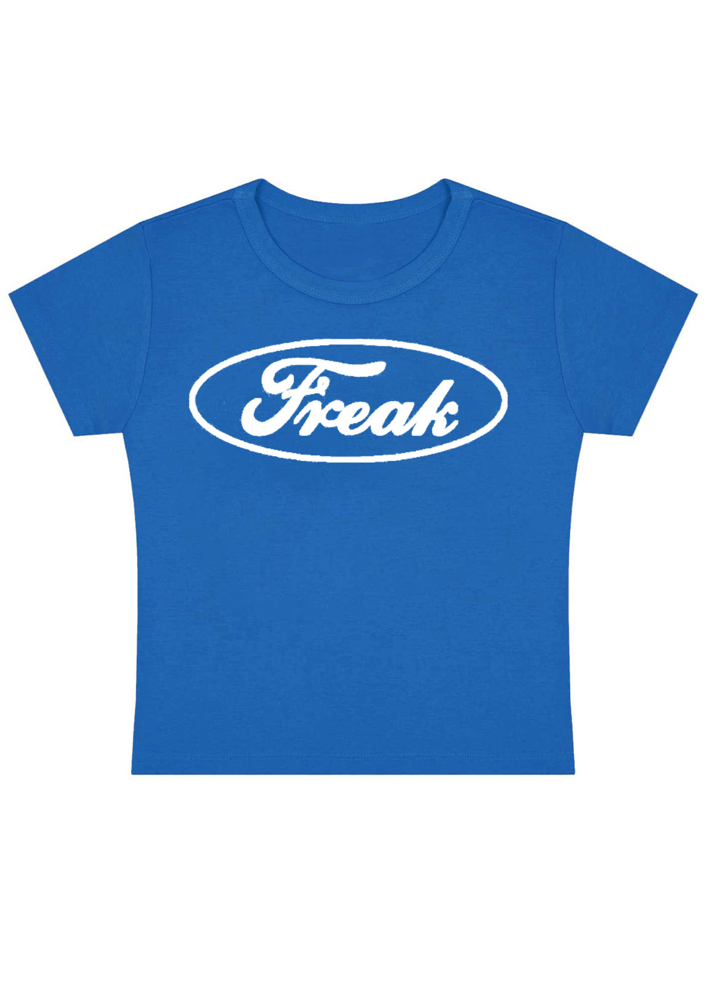 Oval Freak Y2K Baby Tee