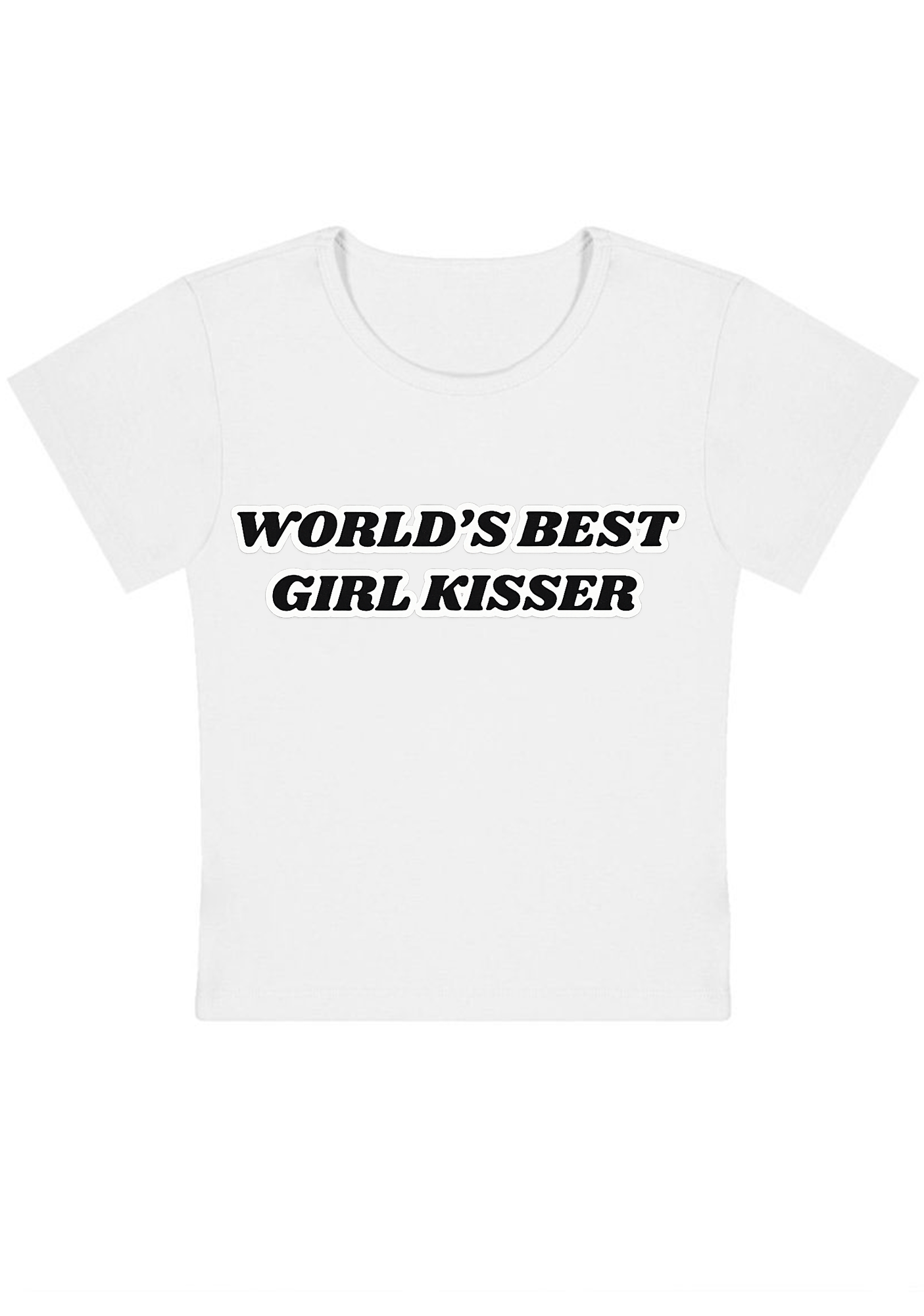 World's Best Girl Kisser Y2K Baby Tee