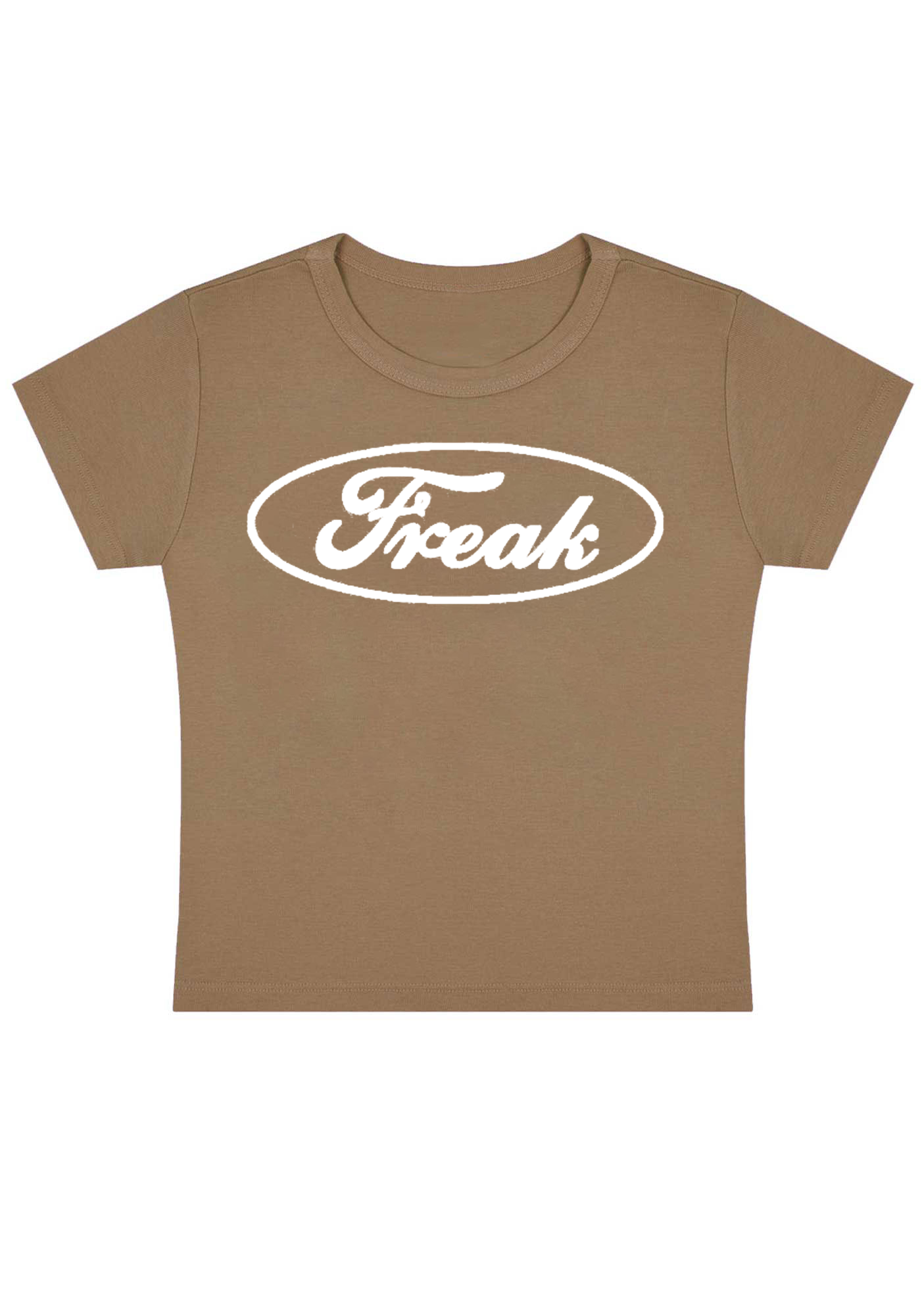 Oval Freak Y2K Baby Tee