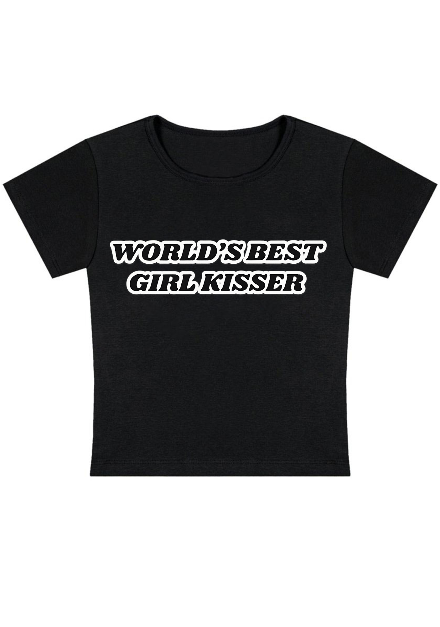 World's Best Girl Kisser Y2K Baby Tee