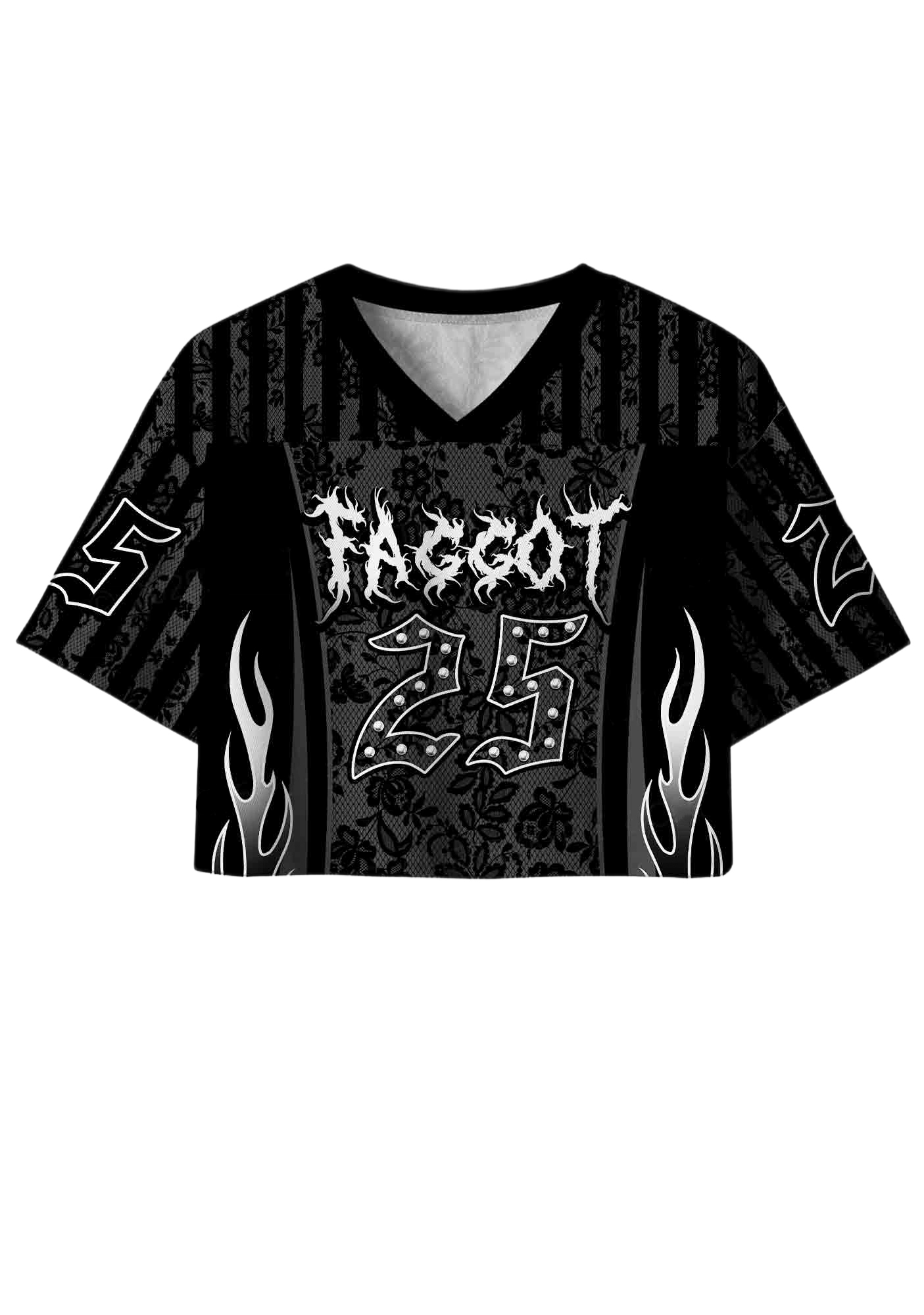 Faggot Y2K Crop Sport Jersey Shirts