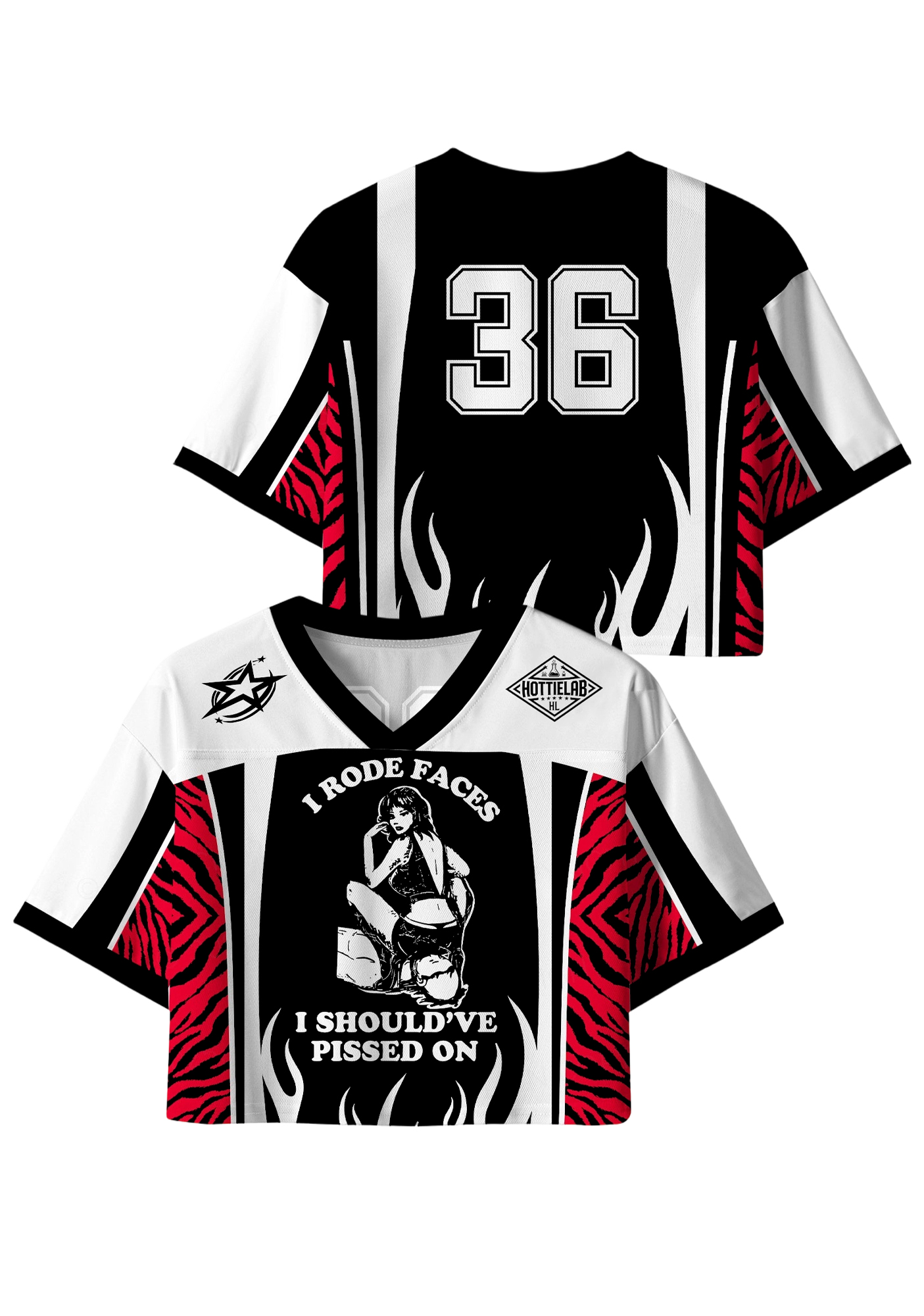 I Rode Face Y2K Crop Sport Jersey Shirts