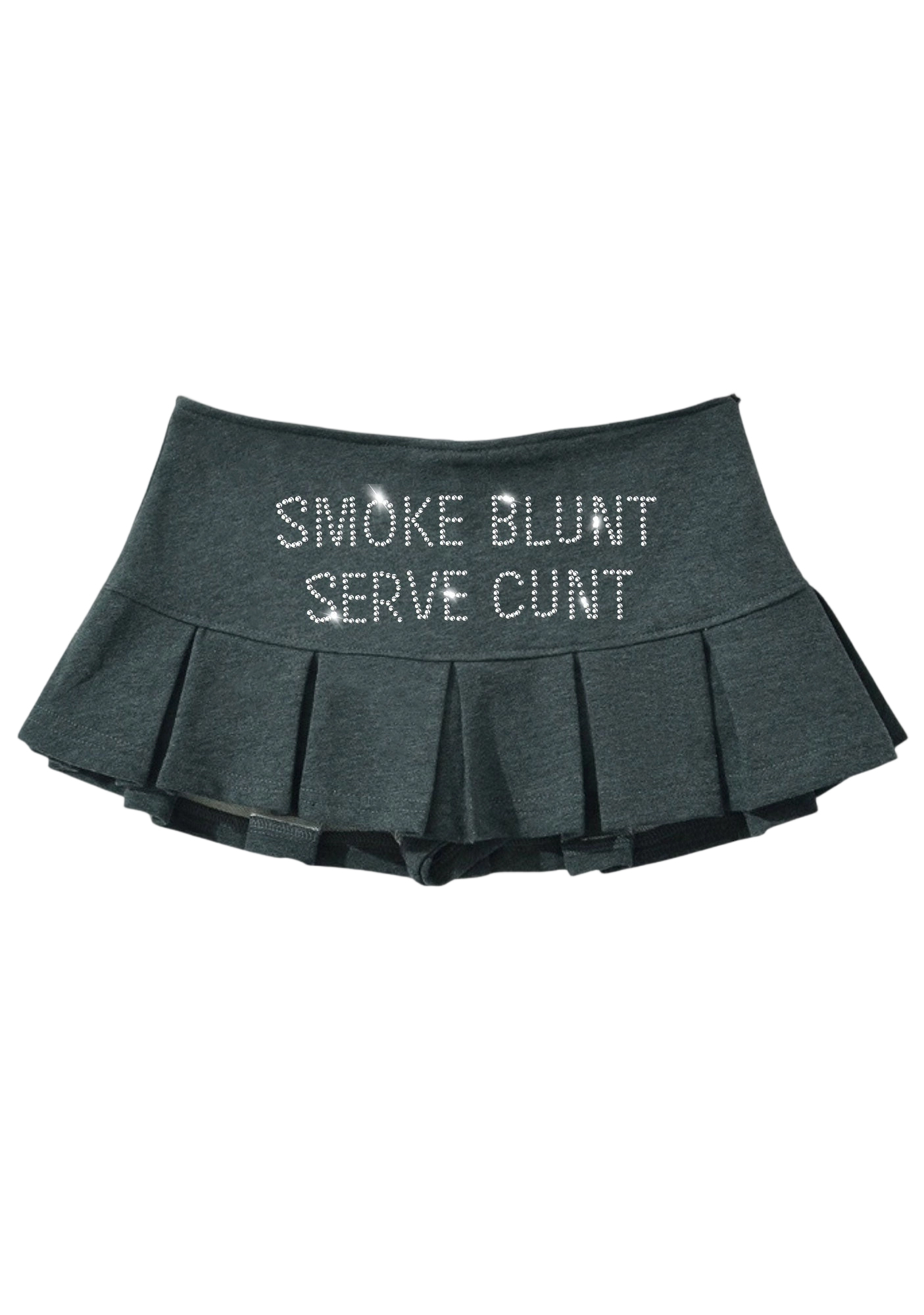 Smoke Blunt Y2K Mini Pleated Skirts