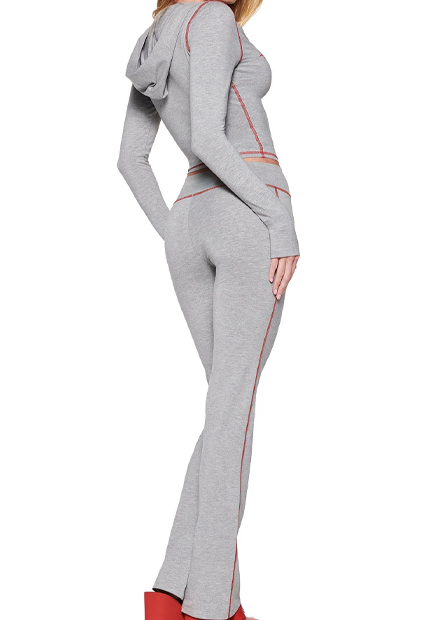 Baddie Style Slim Fit 2 Piece Y2K Zip Up Tracksuit