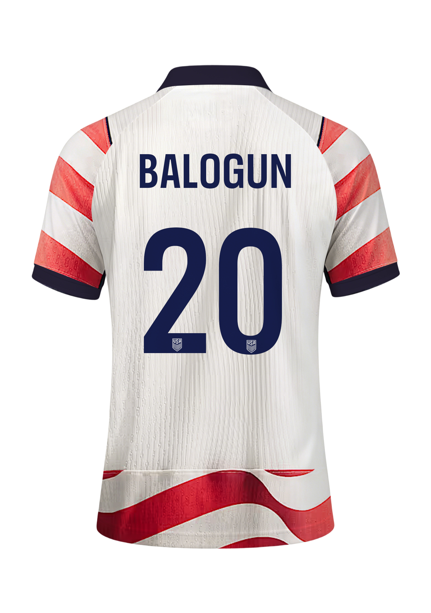 Men's Balogun #20 USA Wavy Stripe Jersey Shirts