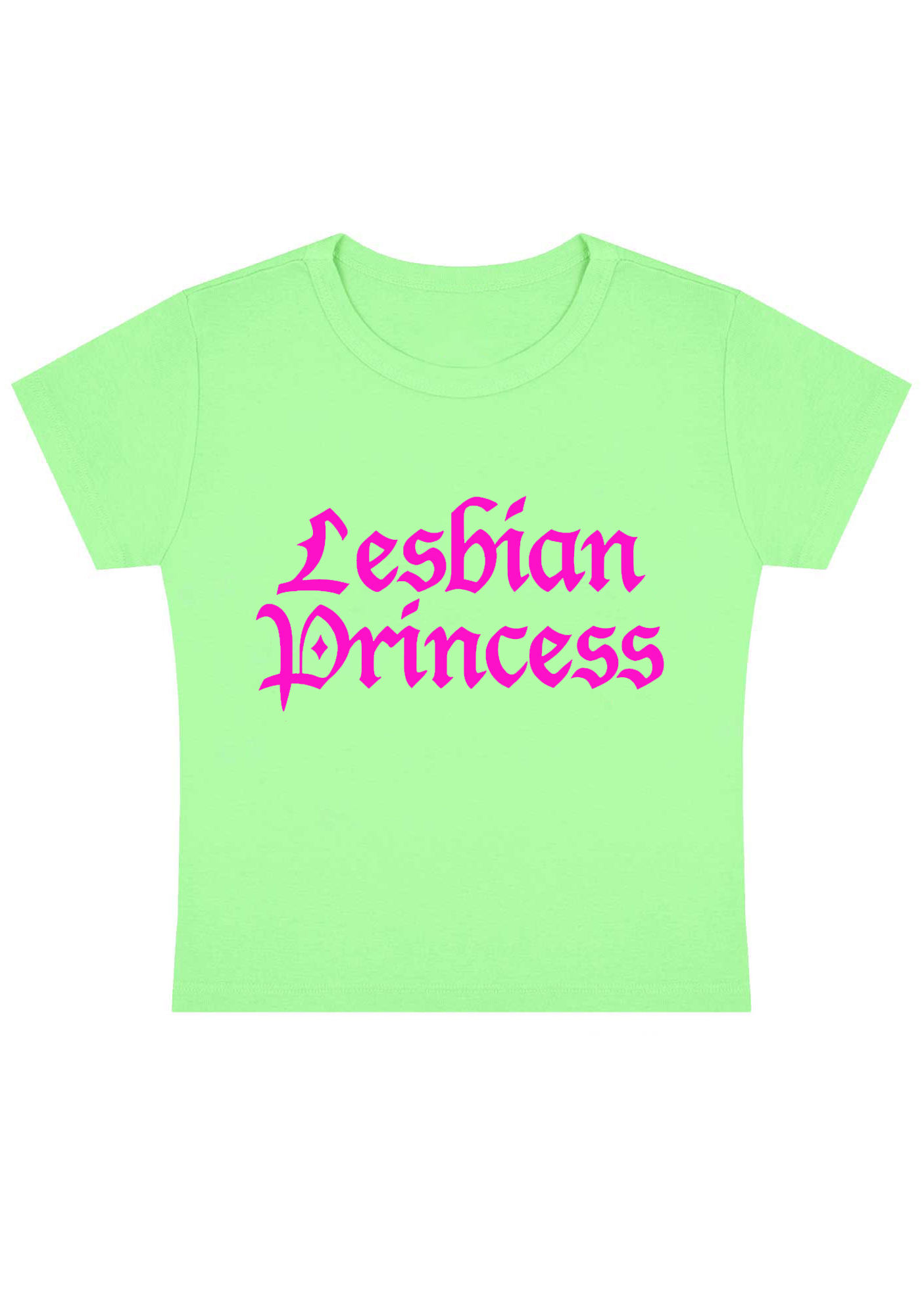 Lesbian Princess Y2k Baby Tee