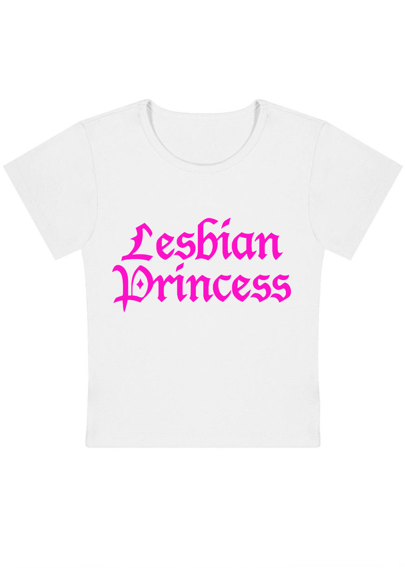 Lesbian Princess Y2k Baby Tee