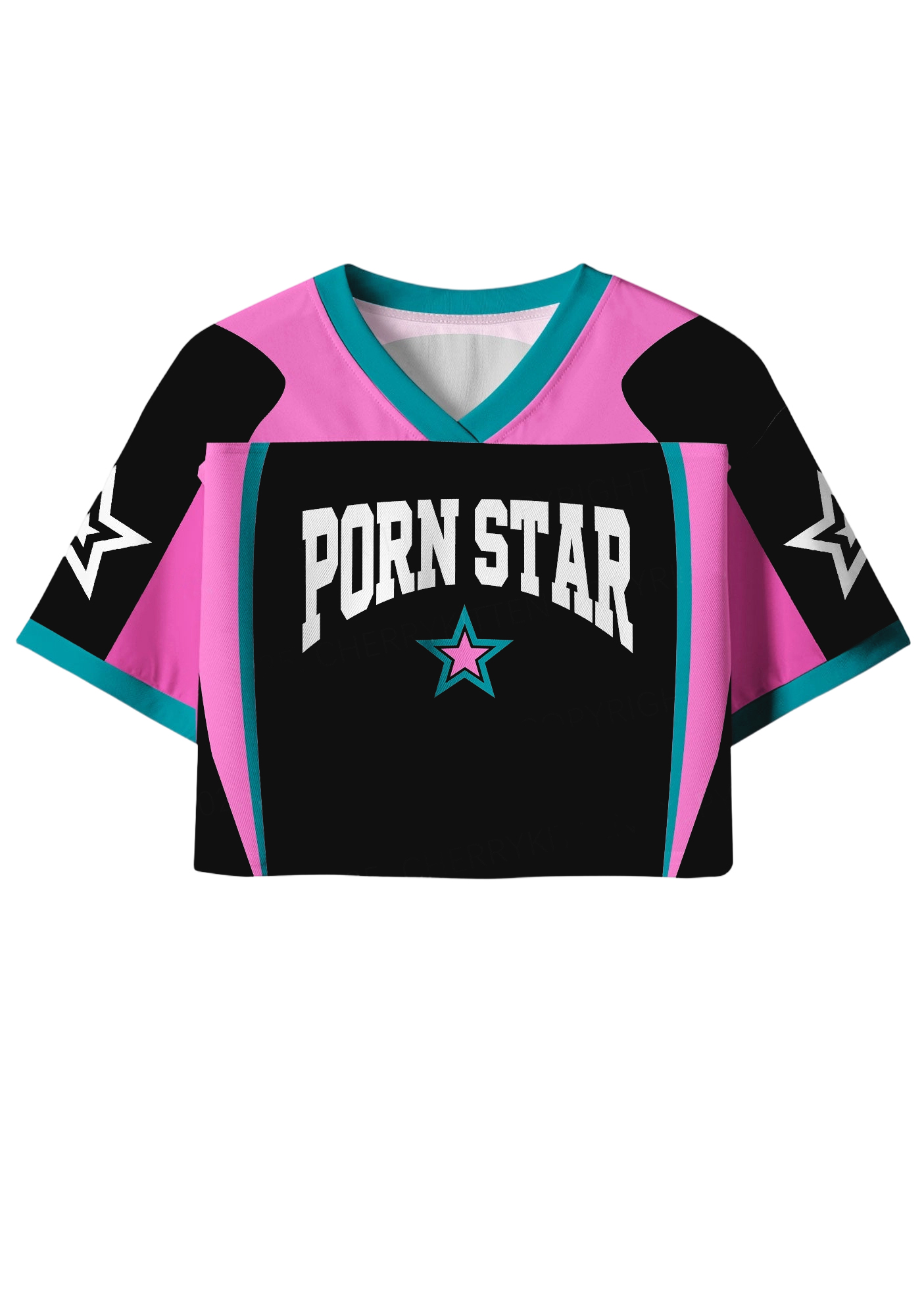 Porn Star Y2K Crop Sport Jersey Shirts