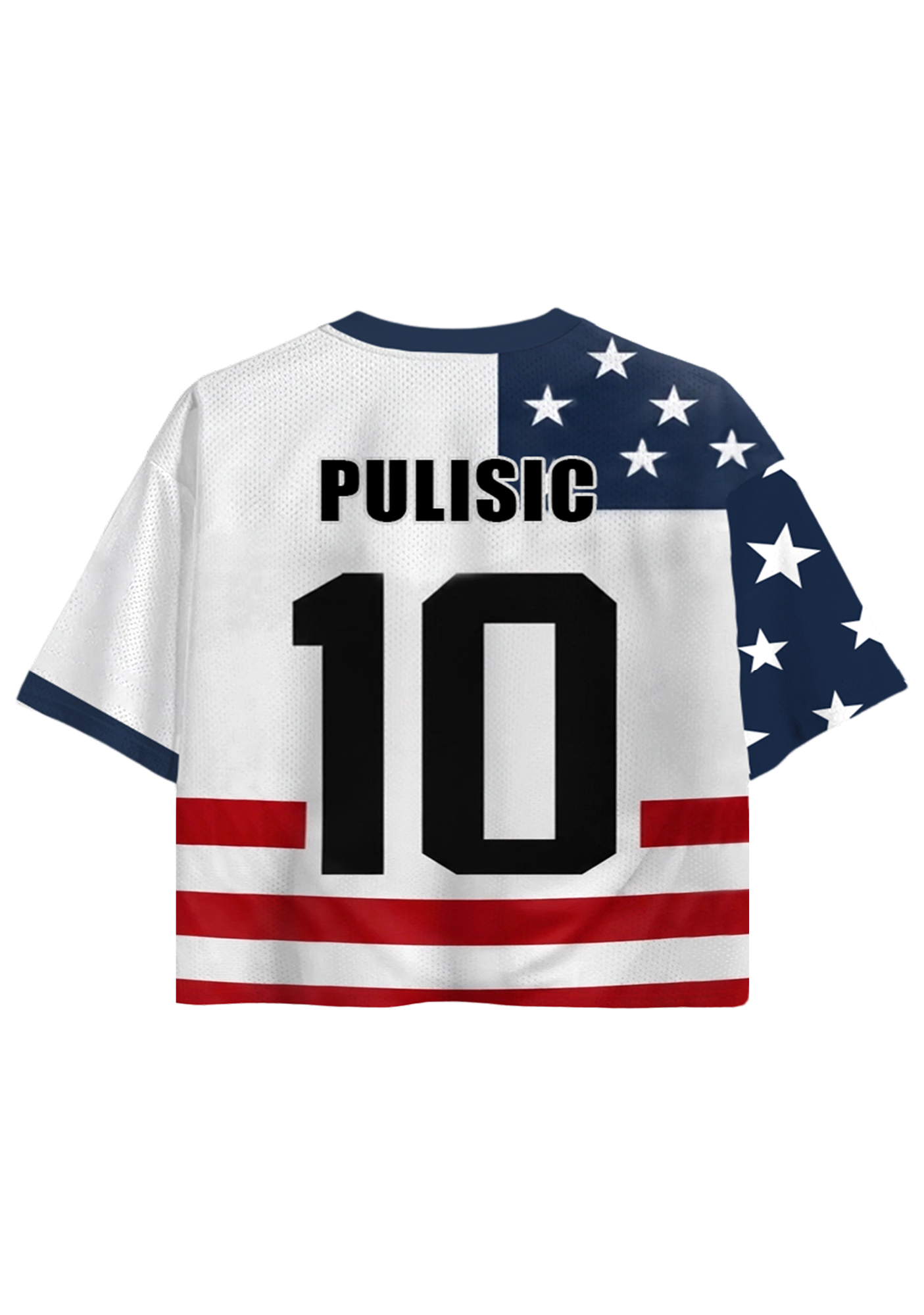 USA National Team #10 Cropped Mesh Jersey Shirt