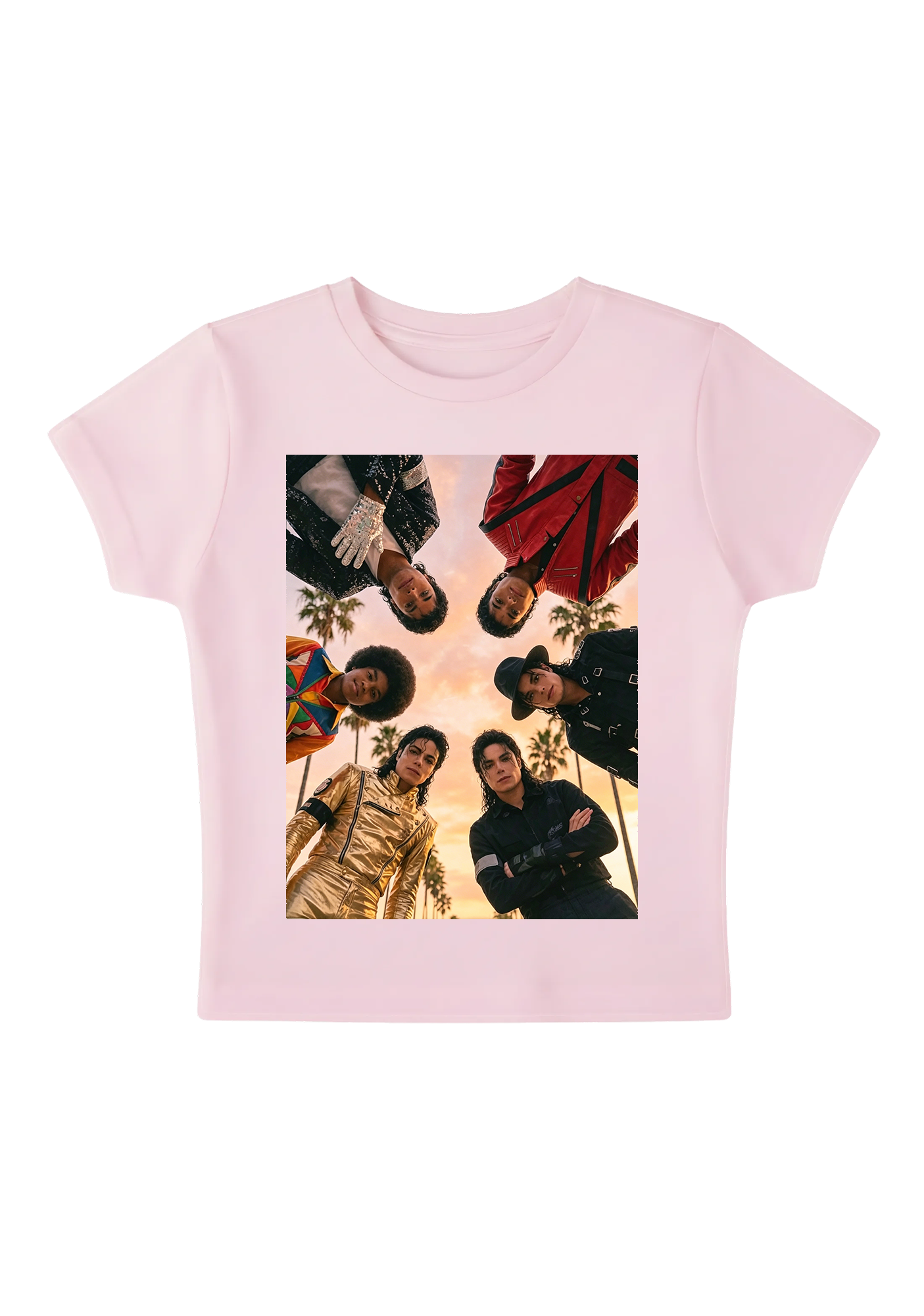 Michael Jackson King of Pop Eras Y2K Baby Tee