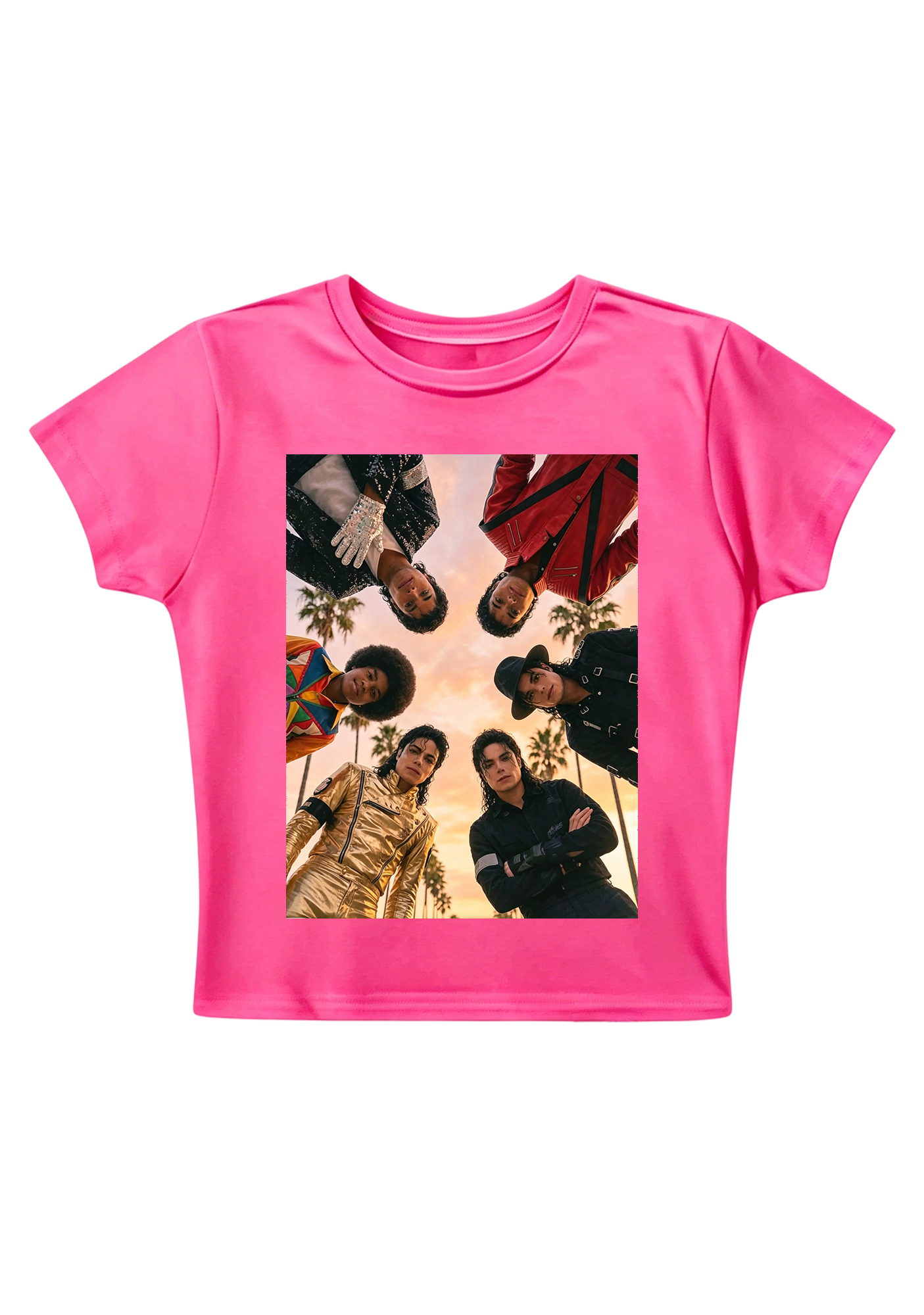 Michael Jackson King of Pop Eras Y2K Baby Tee