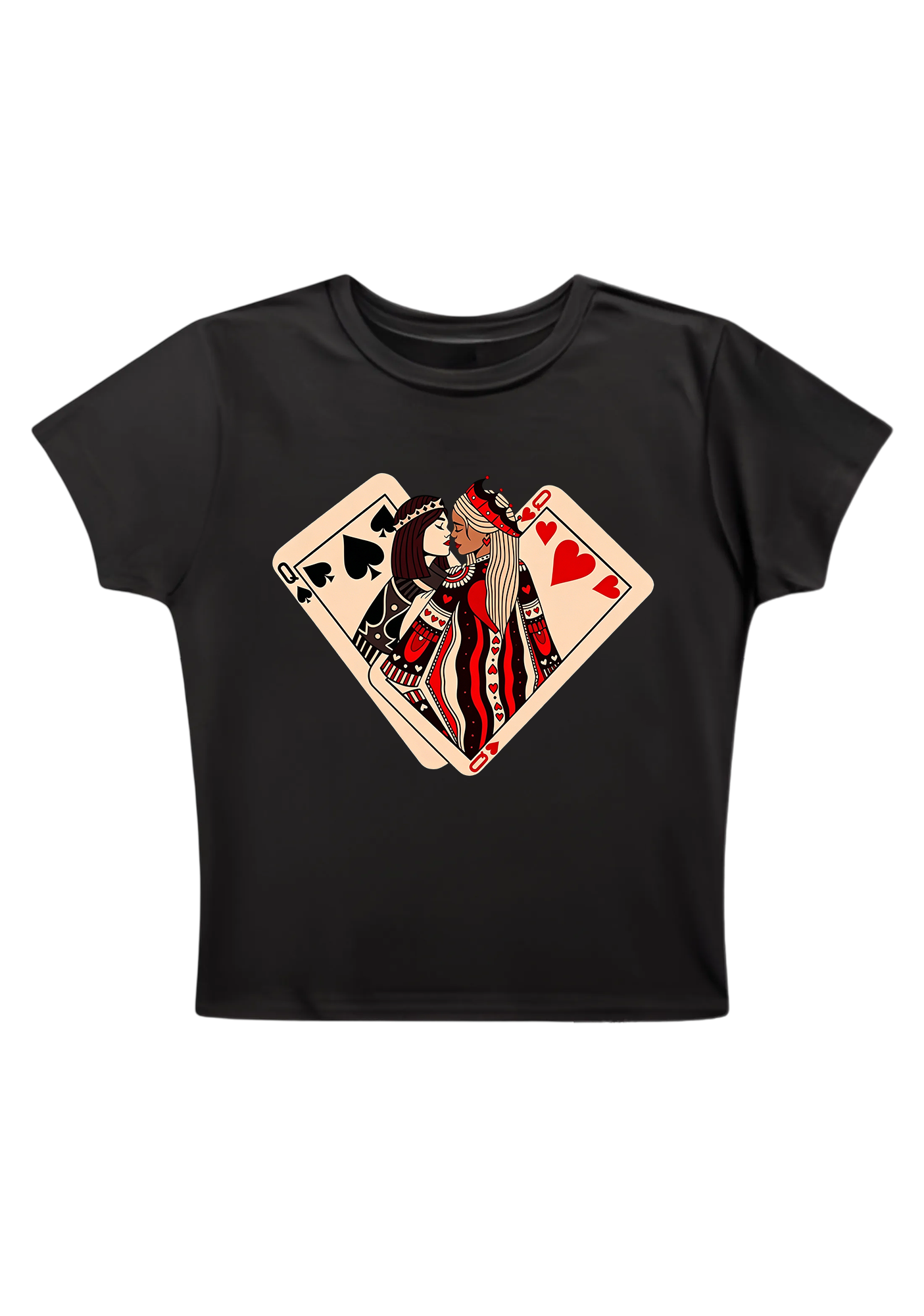 Queen & Queen Forever Y2K Baby Tee