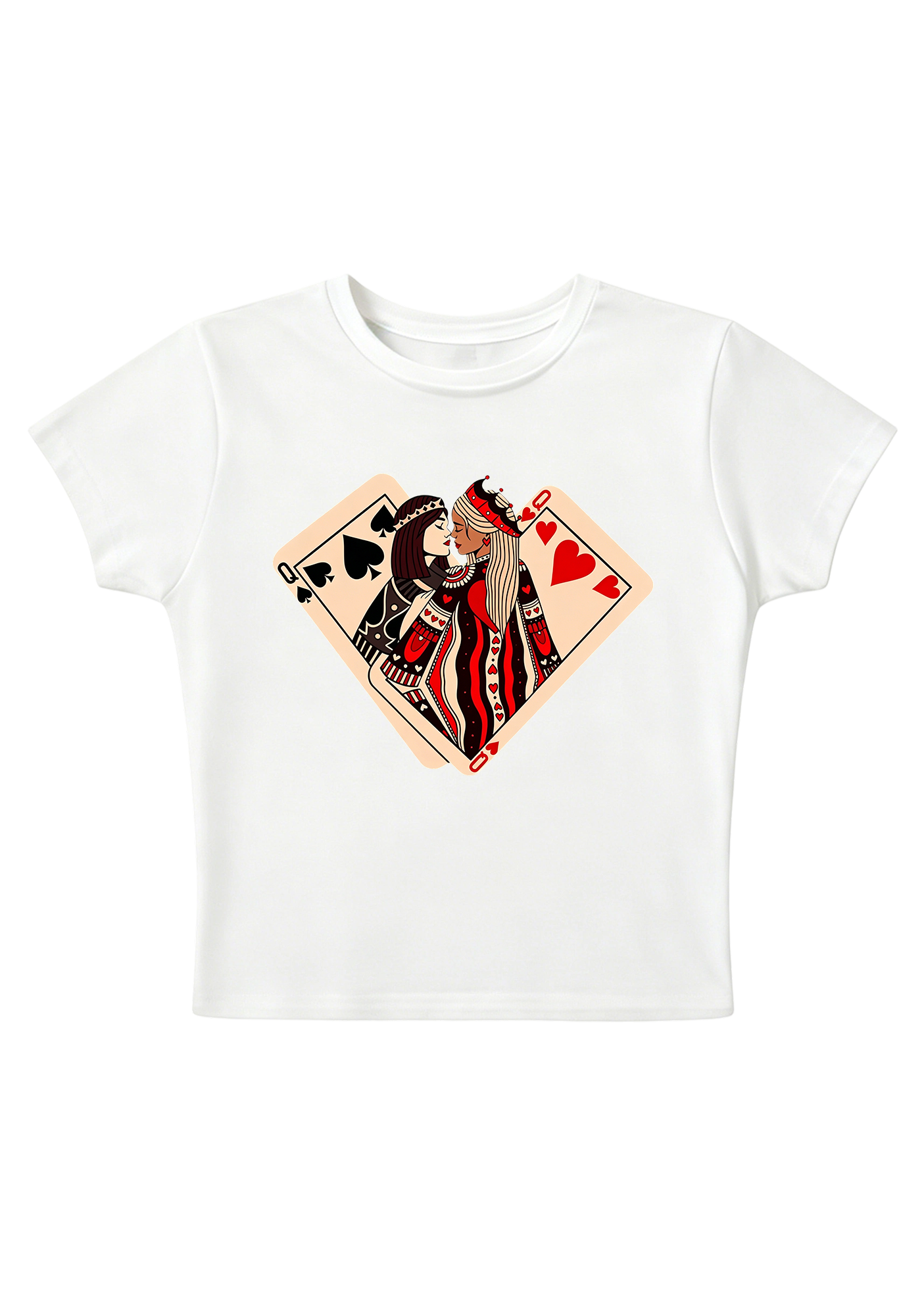 Queen & Queen Forever Y2K Baby Tee