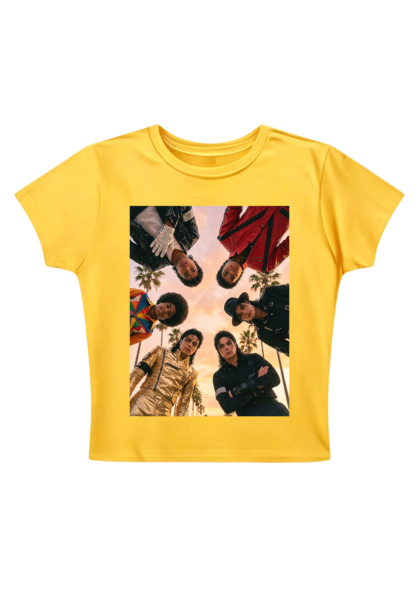 Michael Jackson King of Pop Eras Y2K Baby Tee