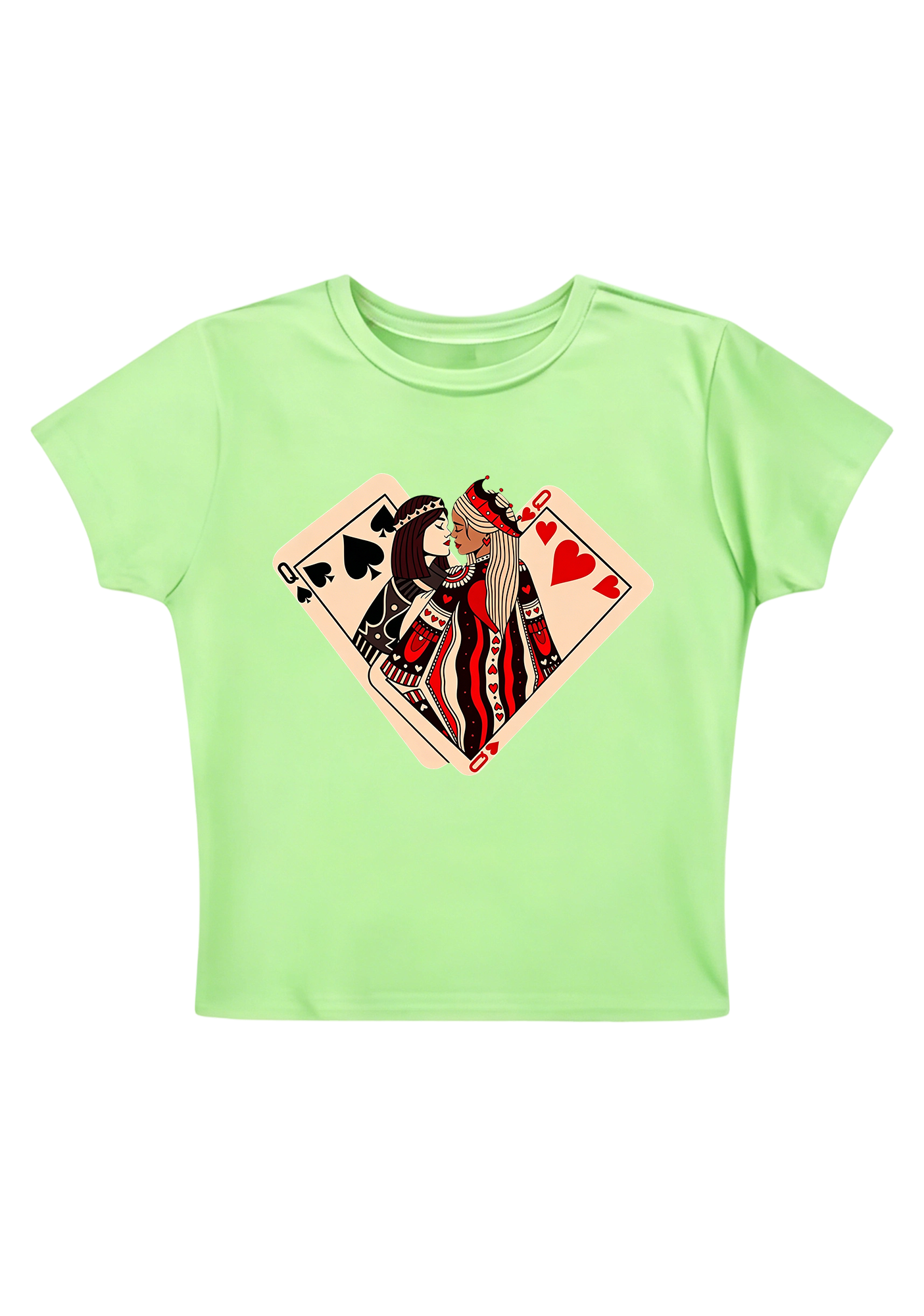 Queen & Queen Forever Y2K Baby Tee