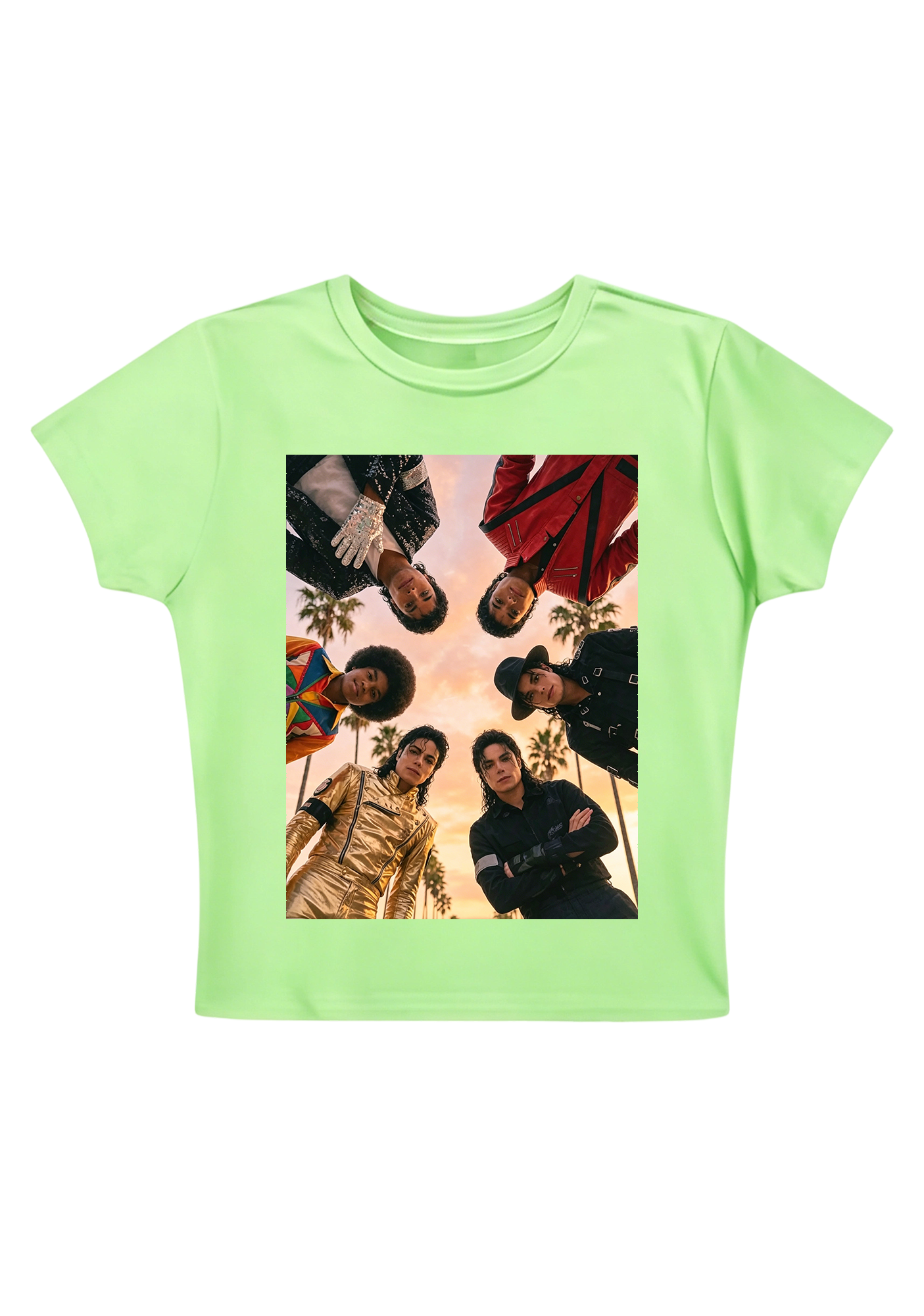 Michael Jackson King of Pop Eras Y2K Baby Tee
