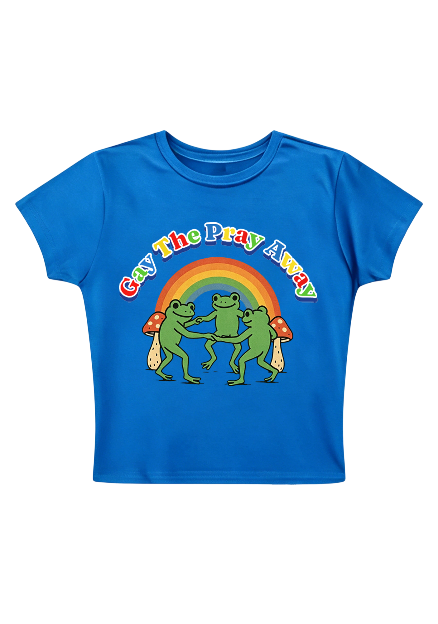 Gay The Pray Away Y2K Baby Tee
