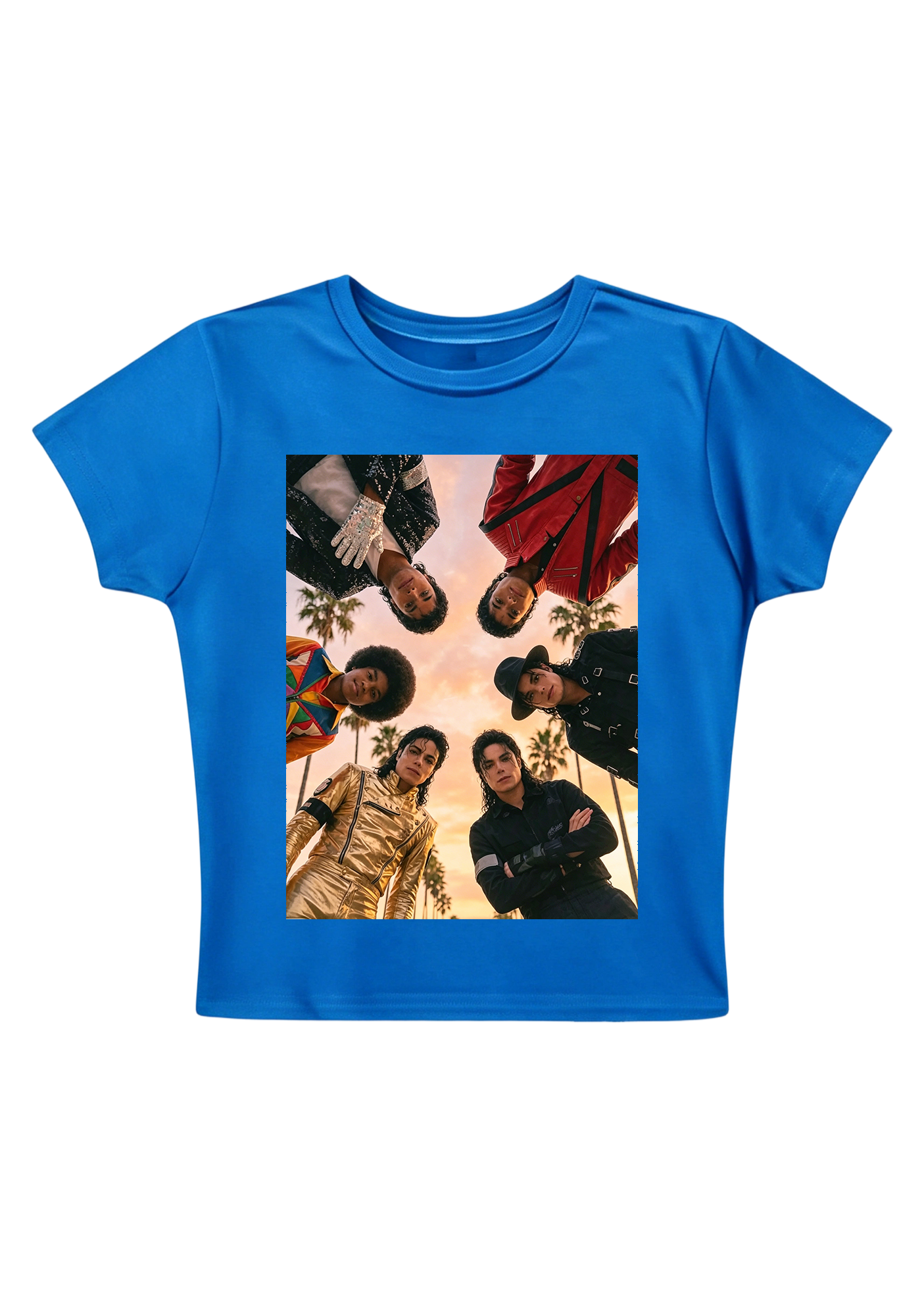 Michael Jackson King of Pop Eras Y2K Baby Tee