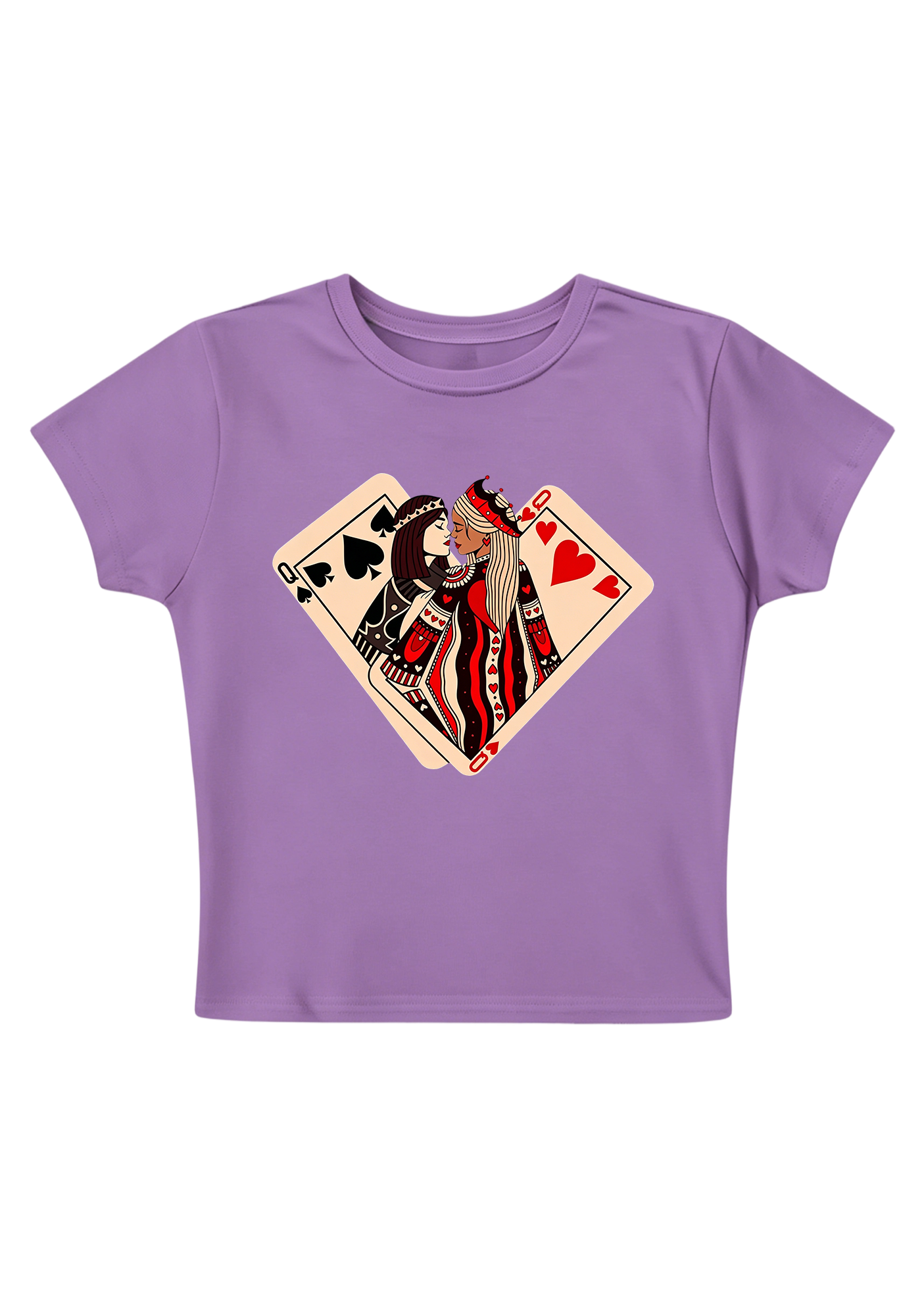 Queen & Queen Forever Y2K Baby Tee