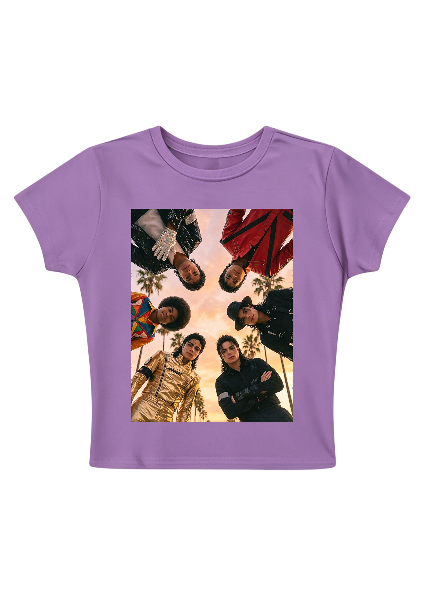 Michael Jackson King of Pop Eras Y2K Baby Tee